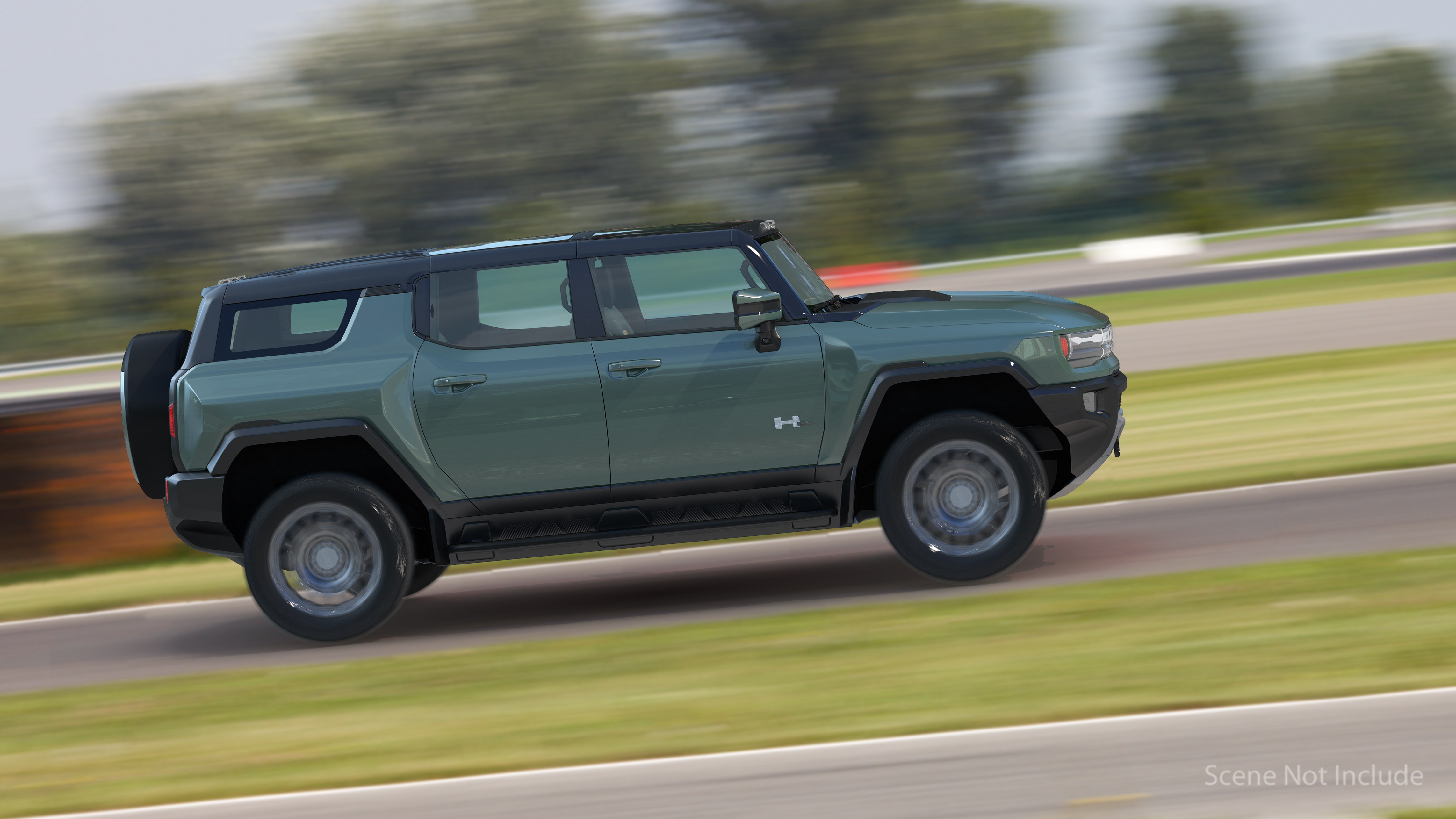 GMC Hummer EV SUV Rigged 3D model