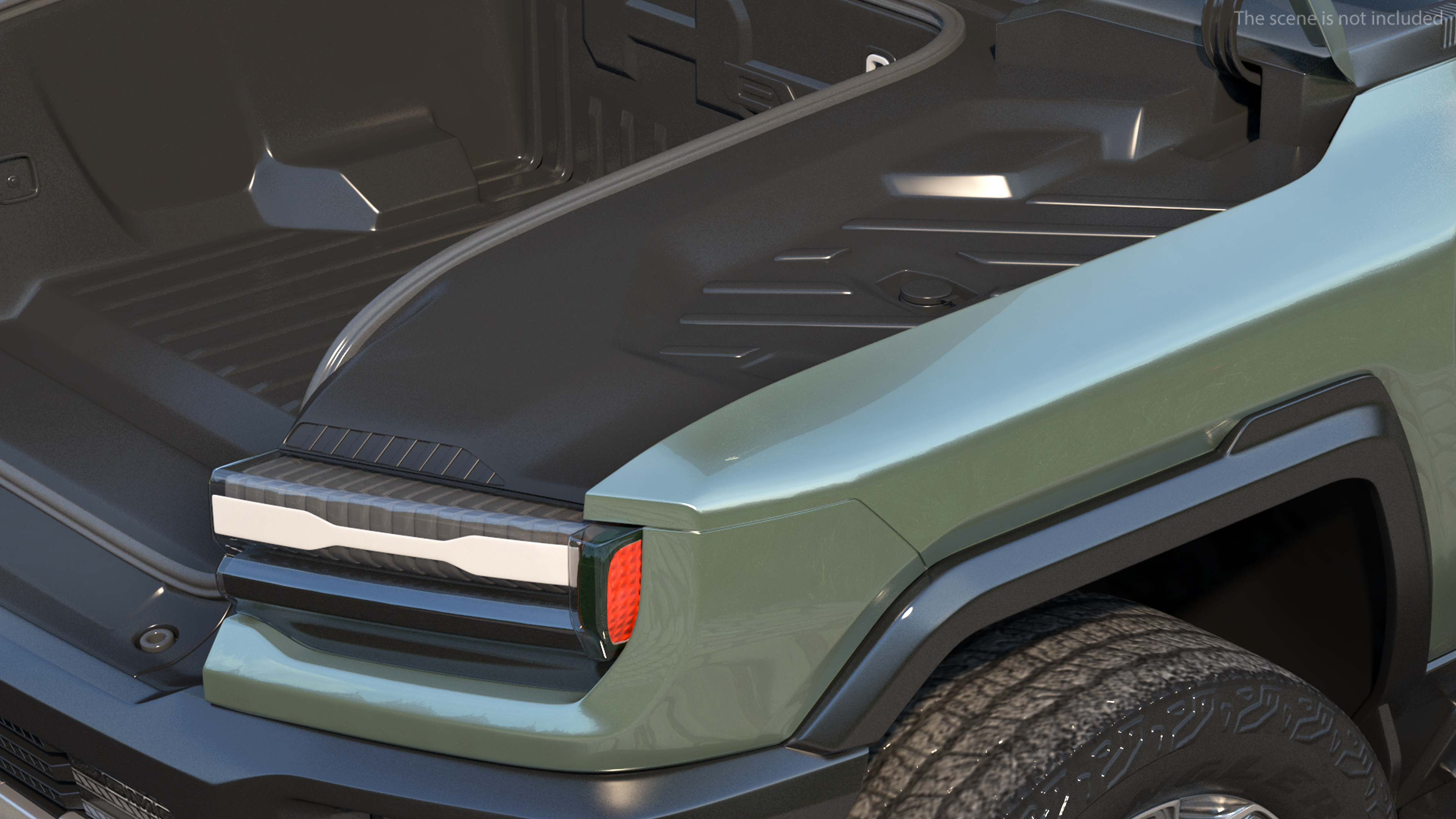 GMC Hummer EV SUV Rigged 3D model