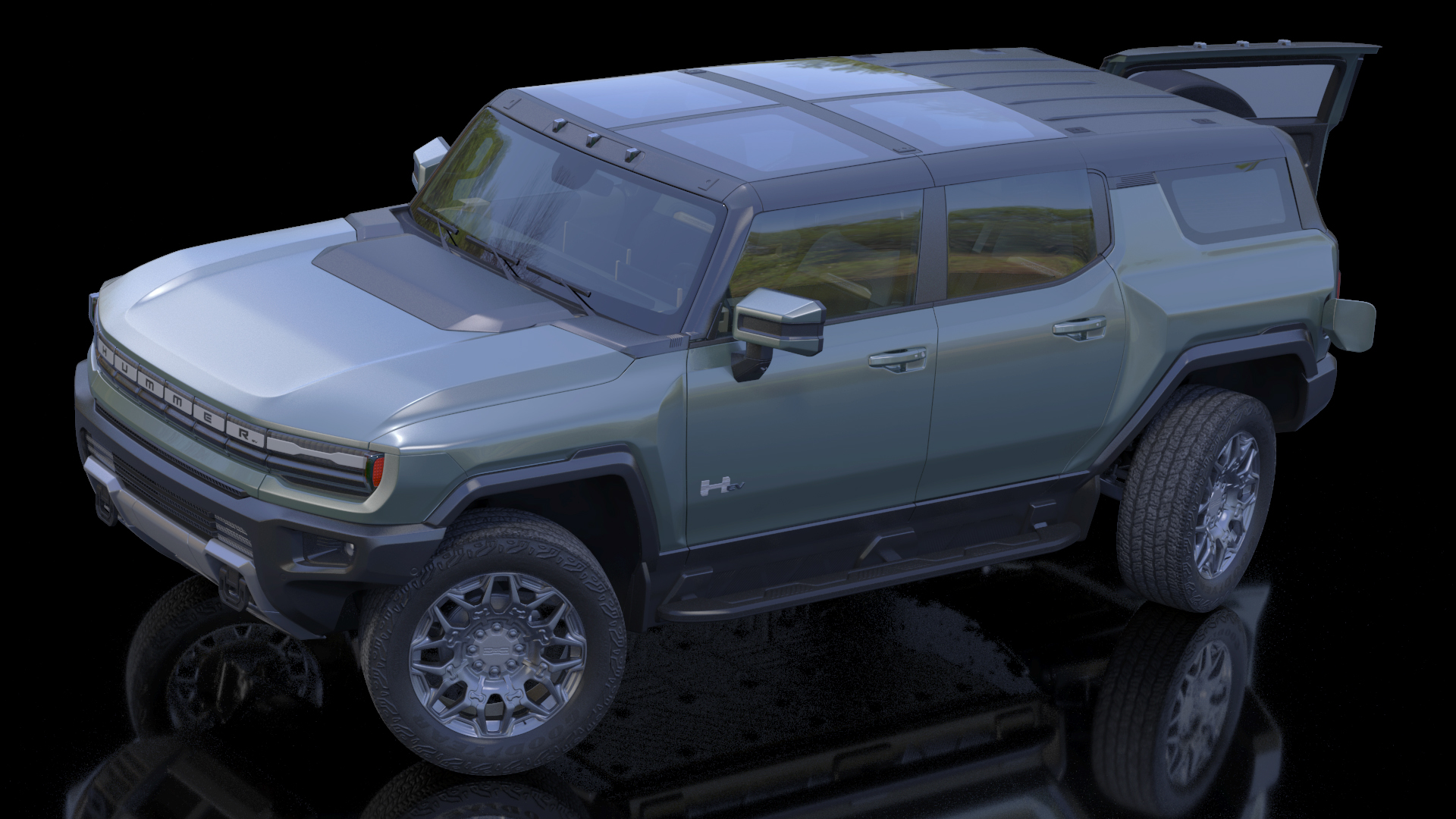 GMC Hummer EV SUV Rigged 3D model