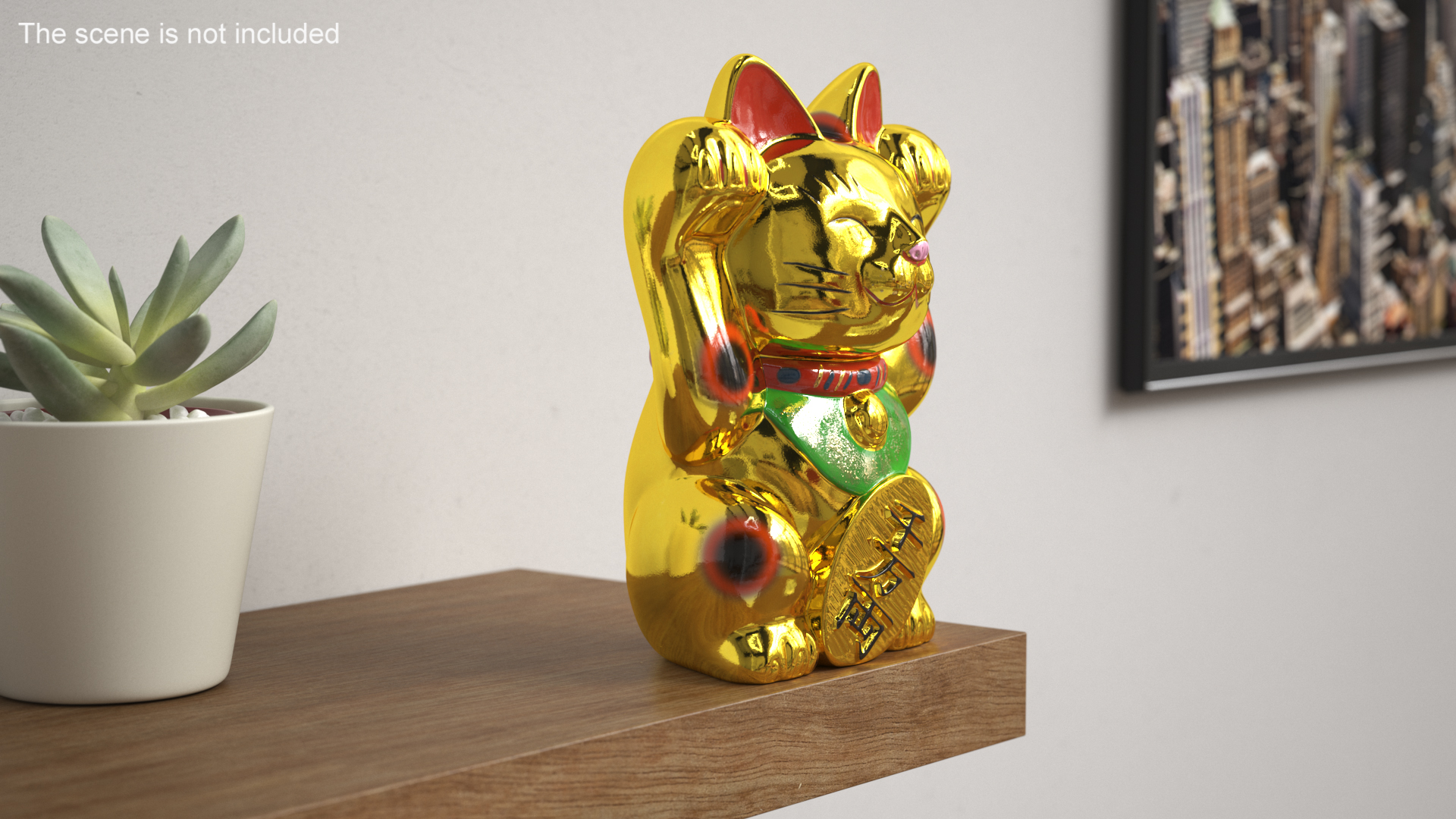 3D model Maneki Neko Lucky Cat Figurine