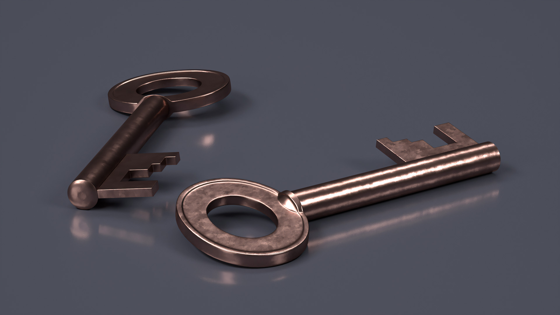 3D model Bronze Key