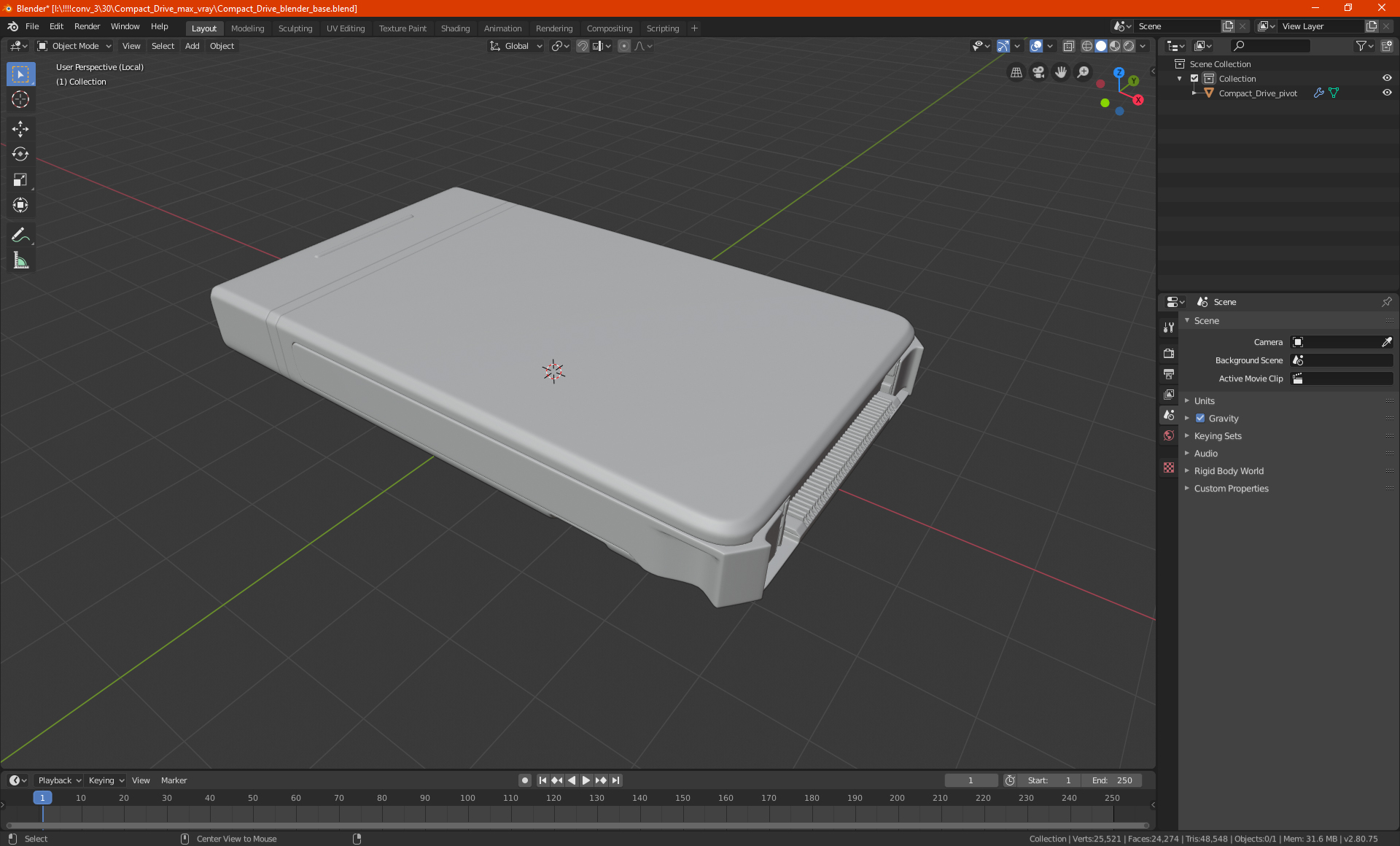 3D Compact Drive model