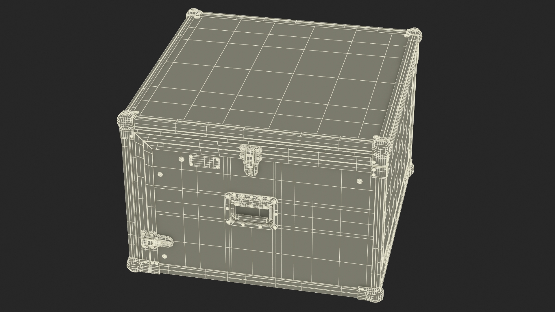 Heavy Duty DJ Road Case 35x48x48cm 3D model