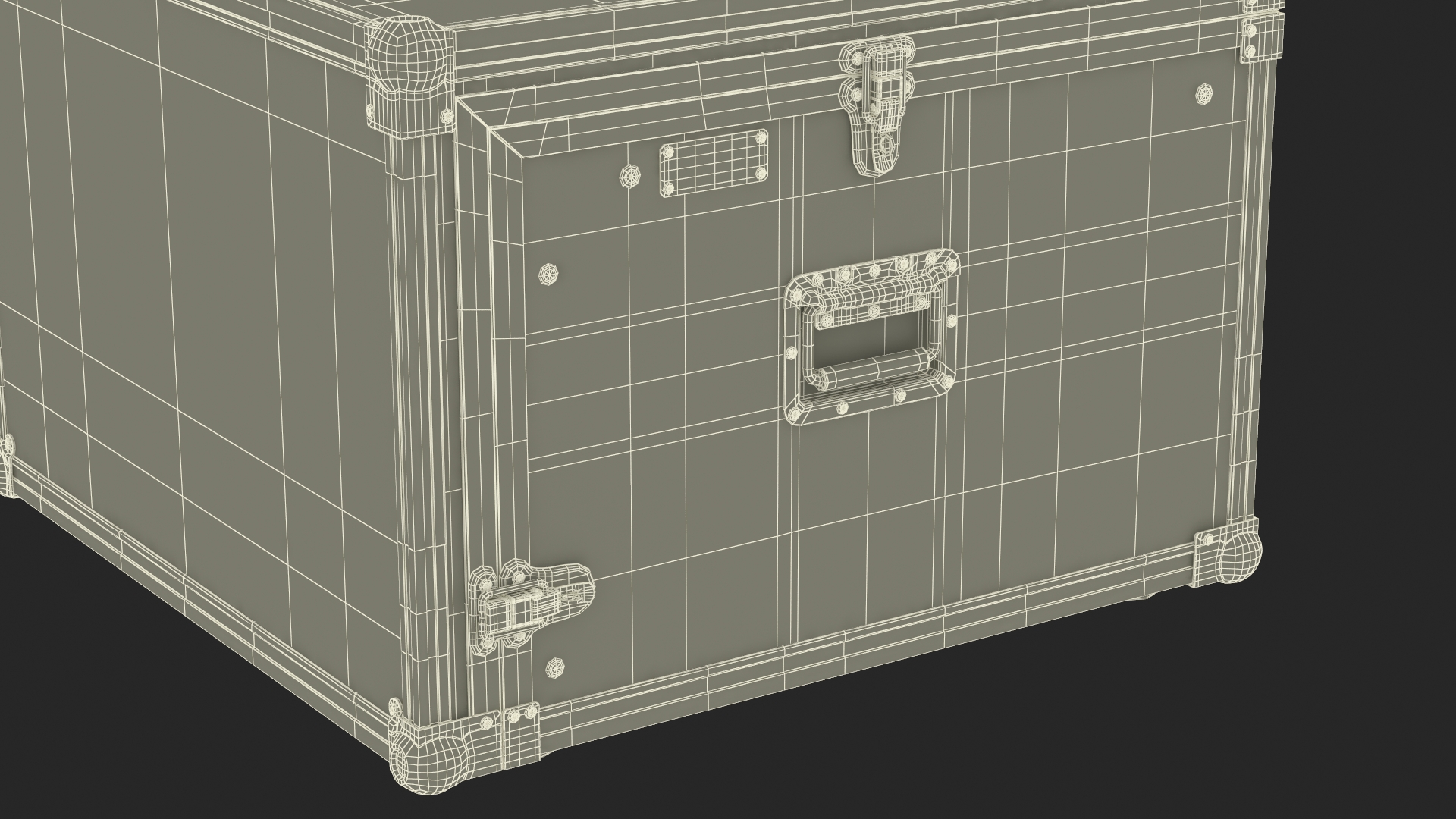 Heavy Duty DJ Road Case 35x48x48cm 3D model