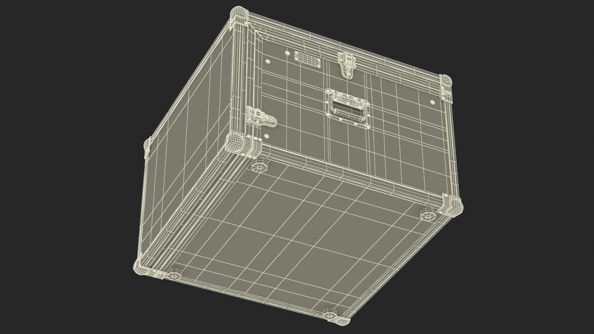 Heavy Duty DJ Road Case 35x48x48cm 3D model