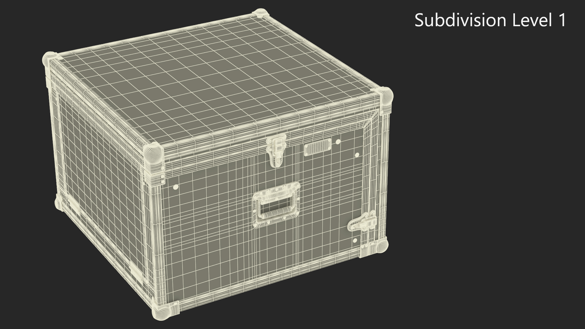 Heavy Duty DJ Road Case 35x48x48cm 3D model