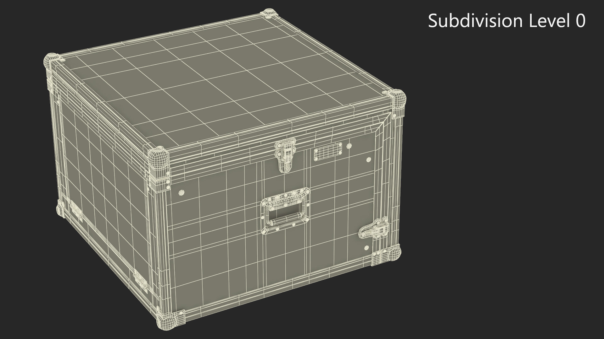 Heavy Duty DJ Road Case 35x48x48cm 3D model