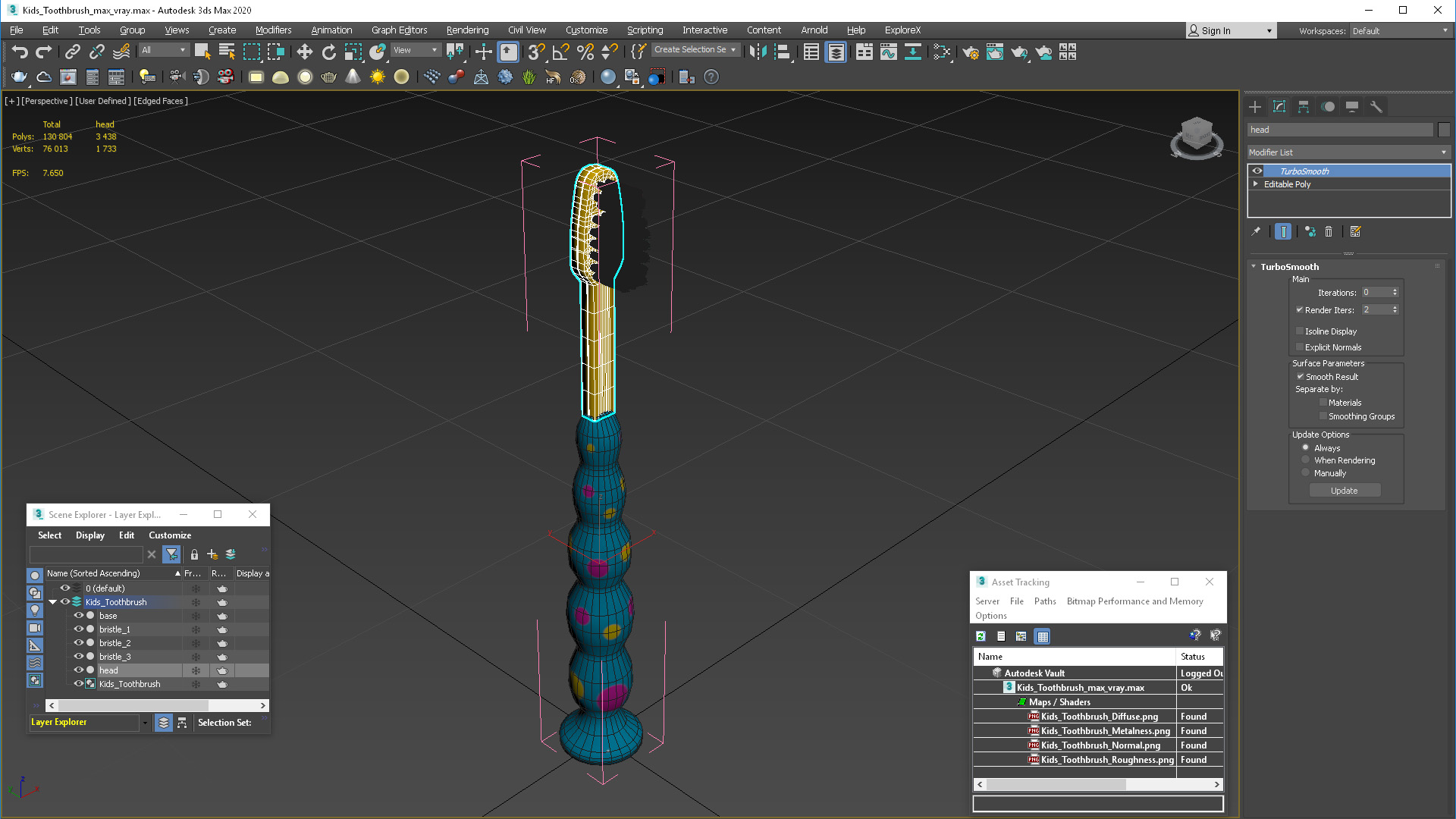 3D model Kids Toothbrush