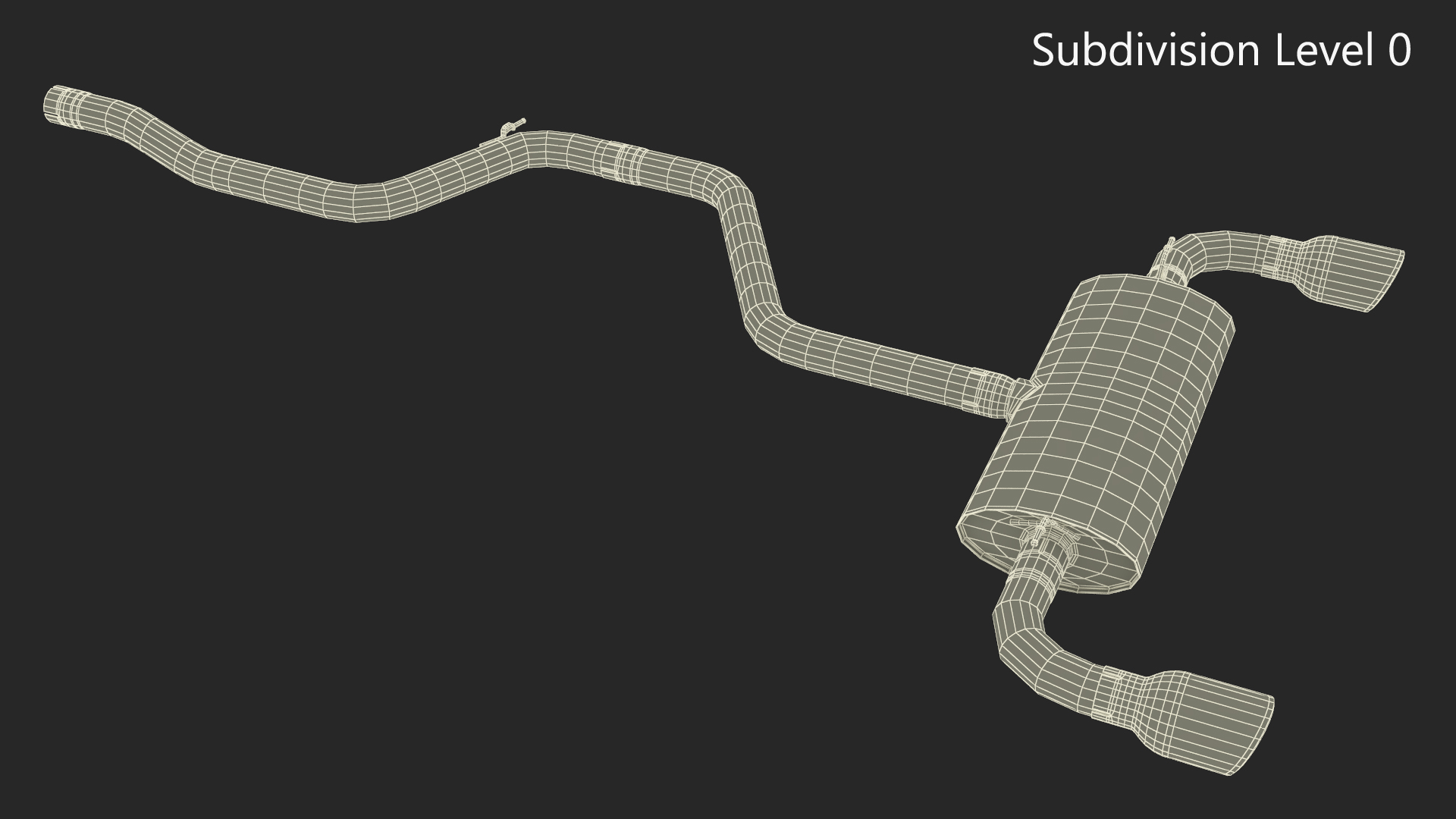 3D Car Exhaust System model