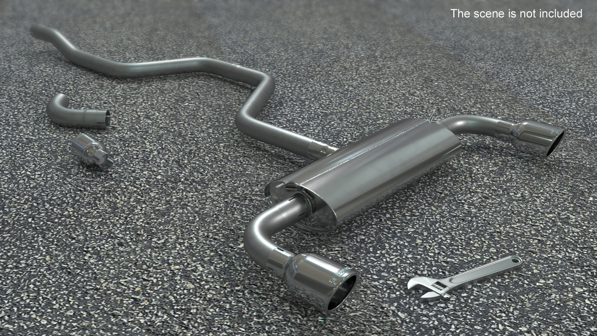 3D Car Exhaust System model