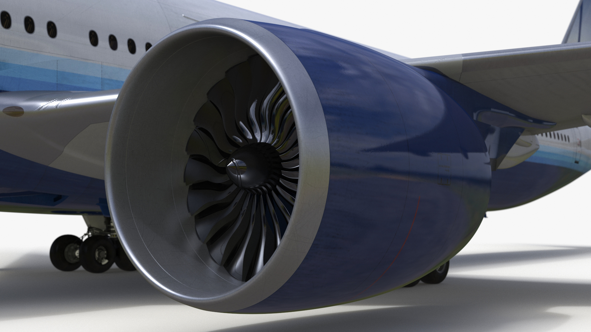 3D Boeing 777 United Airlines