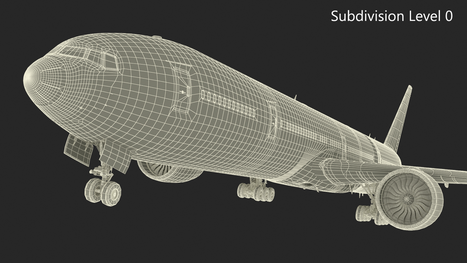 3D Boeing 777 United Airlines