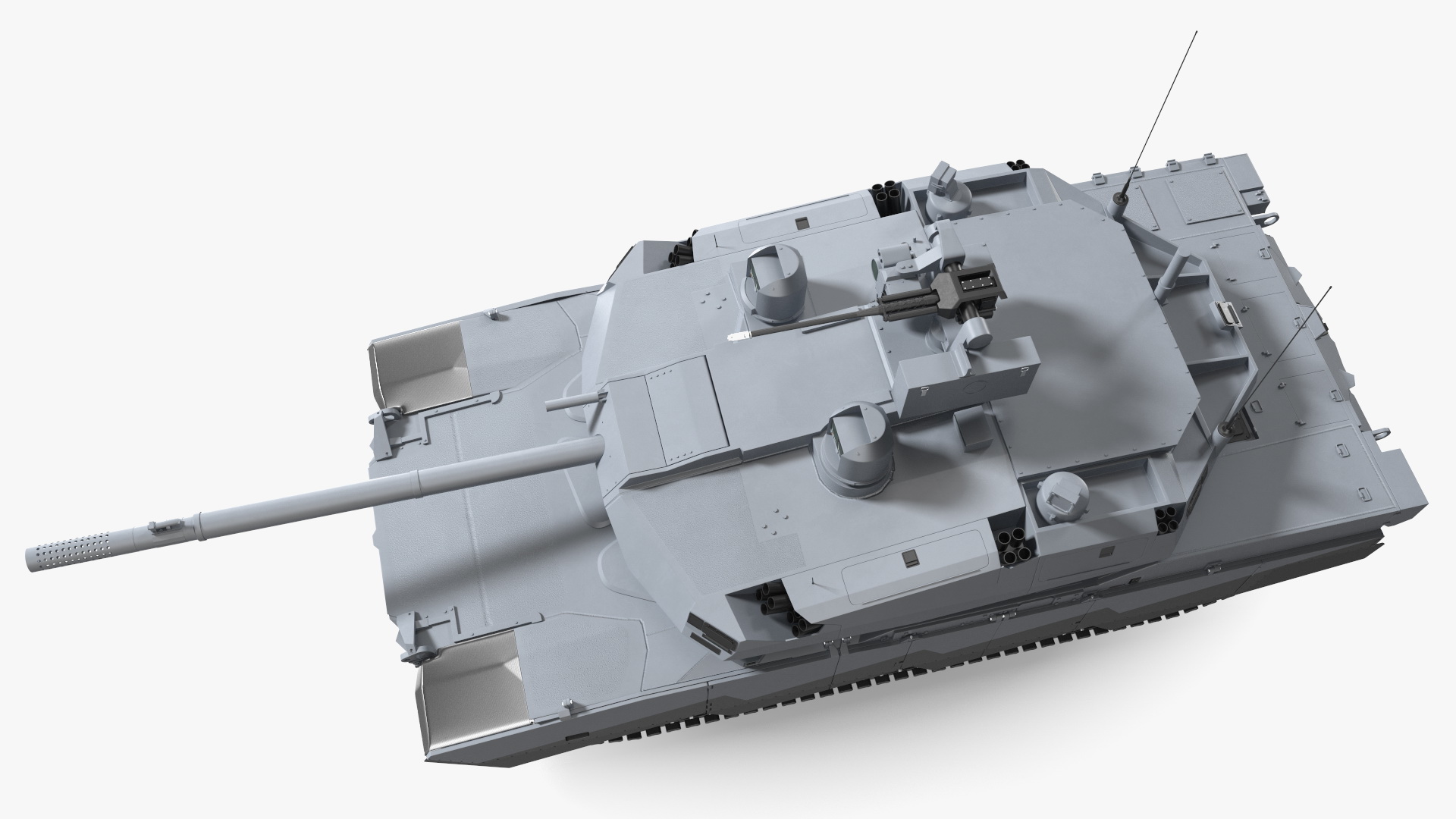 Abrams X Tank Grey Rigged for Maya 3D model