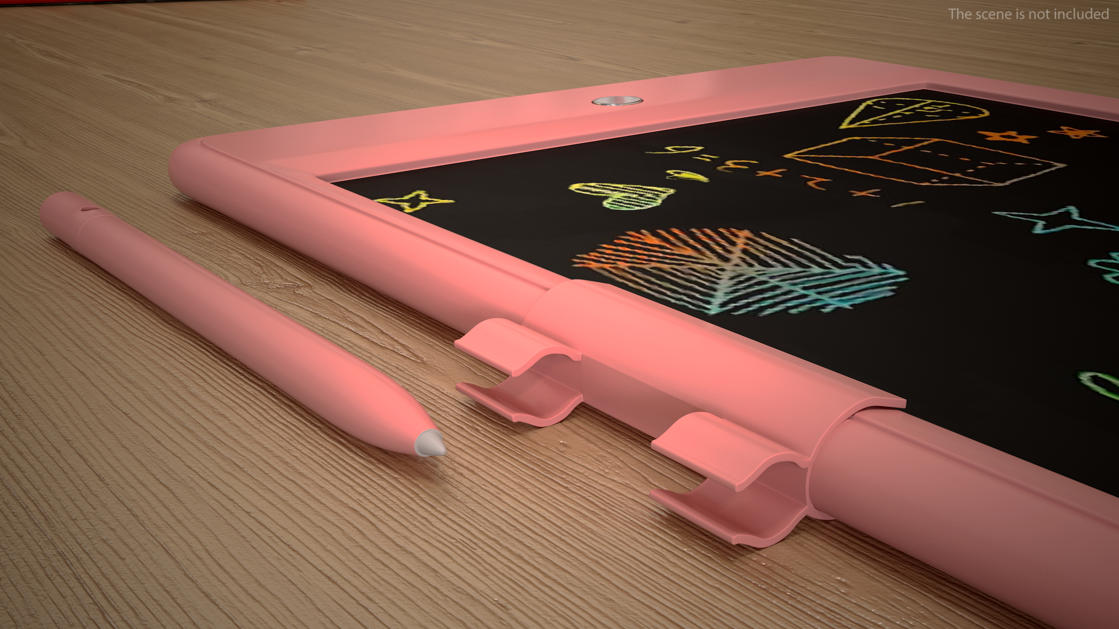 Colorful Screen Drawing Board Pink 3D model