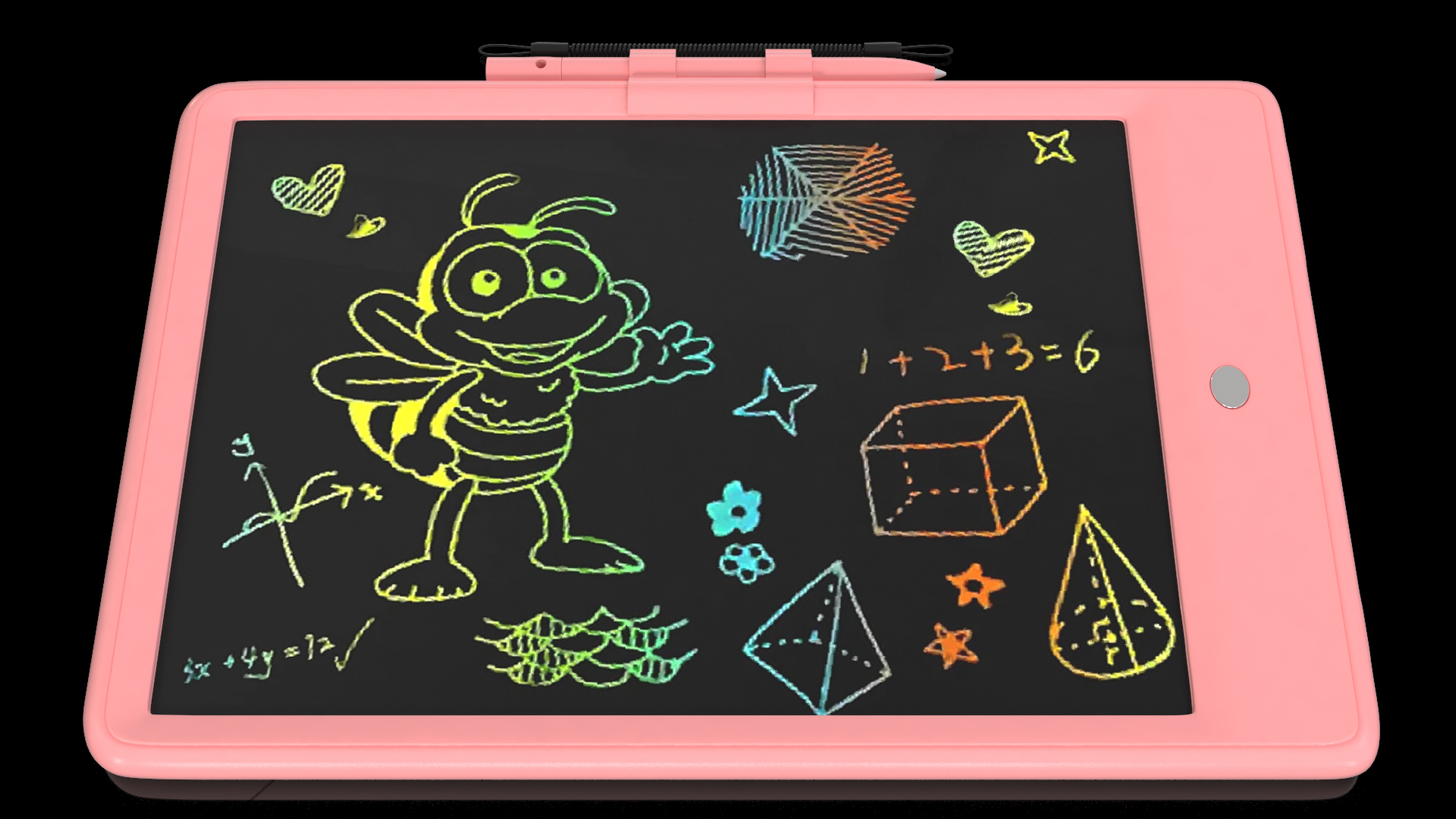 Colorful Screen Drawing Board Pink 3D model