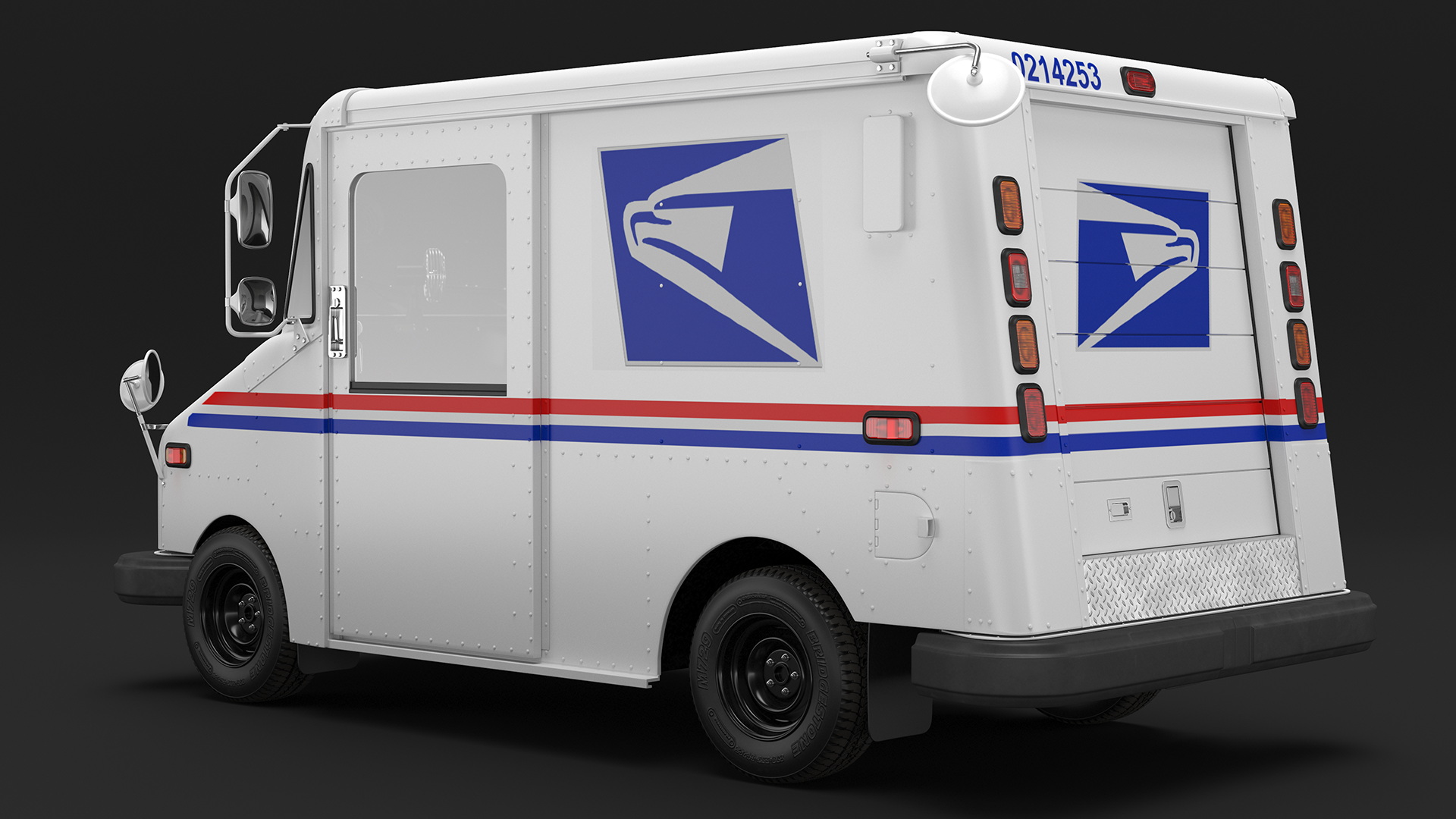 USA Grumman LLV Post Car 3D model