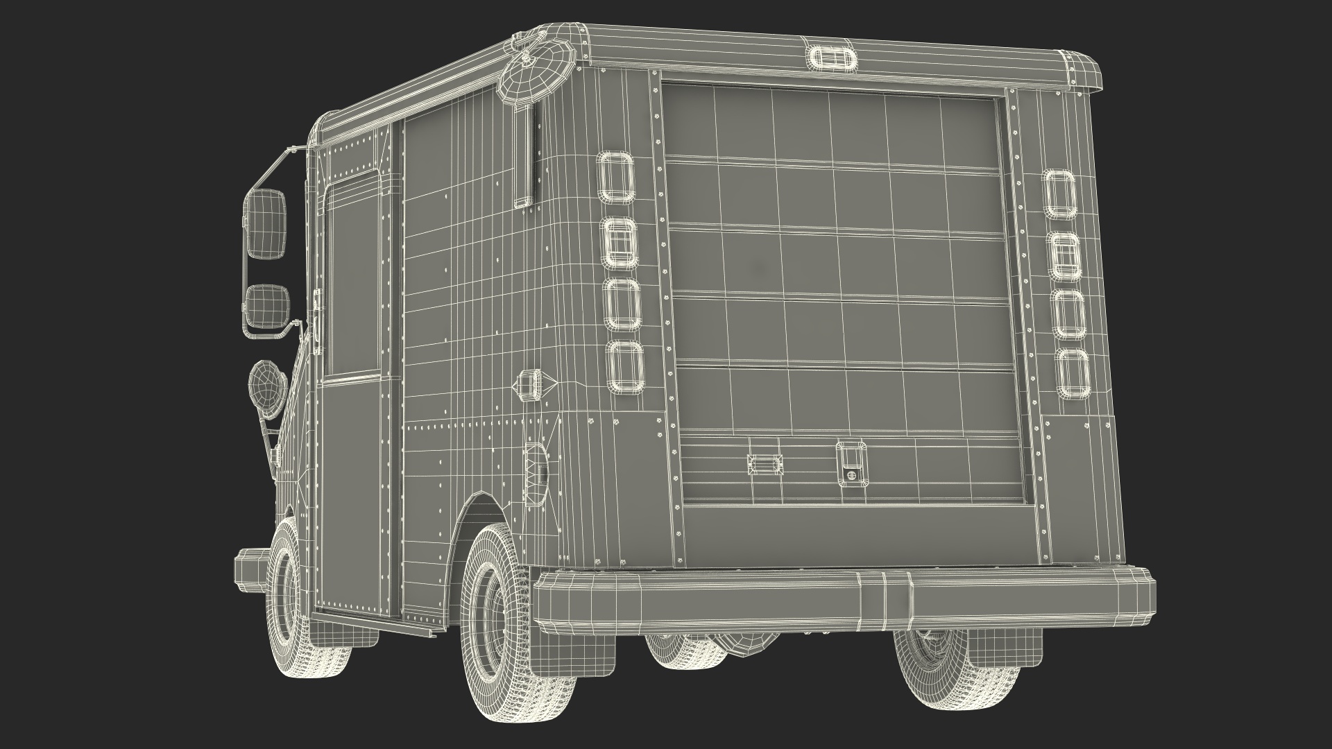 USA Grumman LLV Post Car 3D model