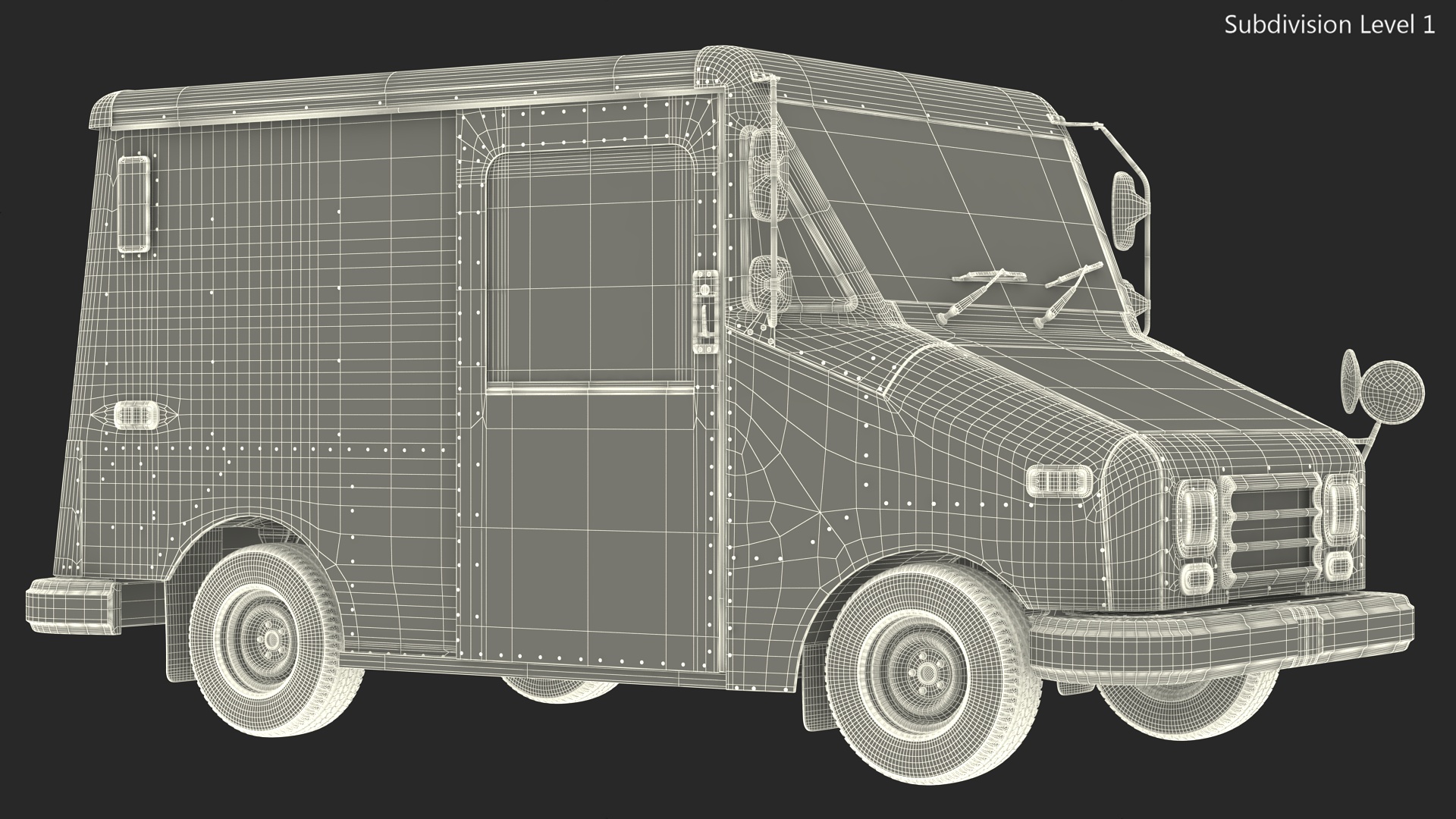 USA Grumman LLV Post Car 3D model