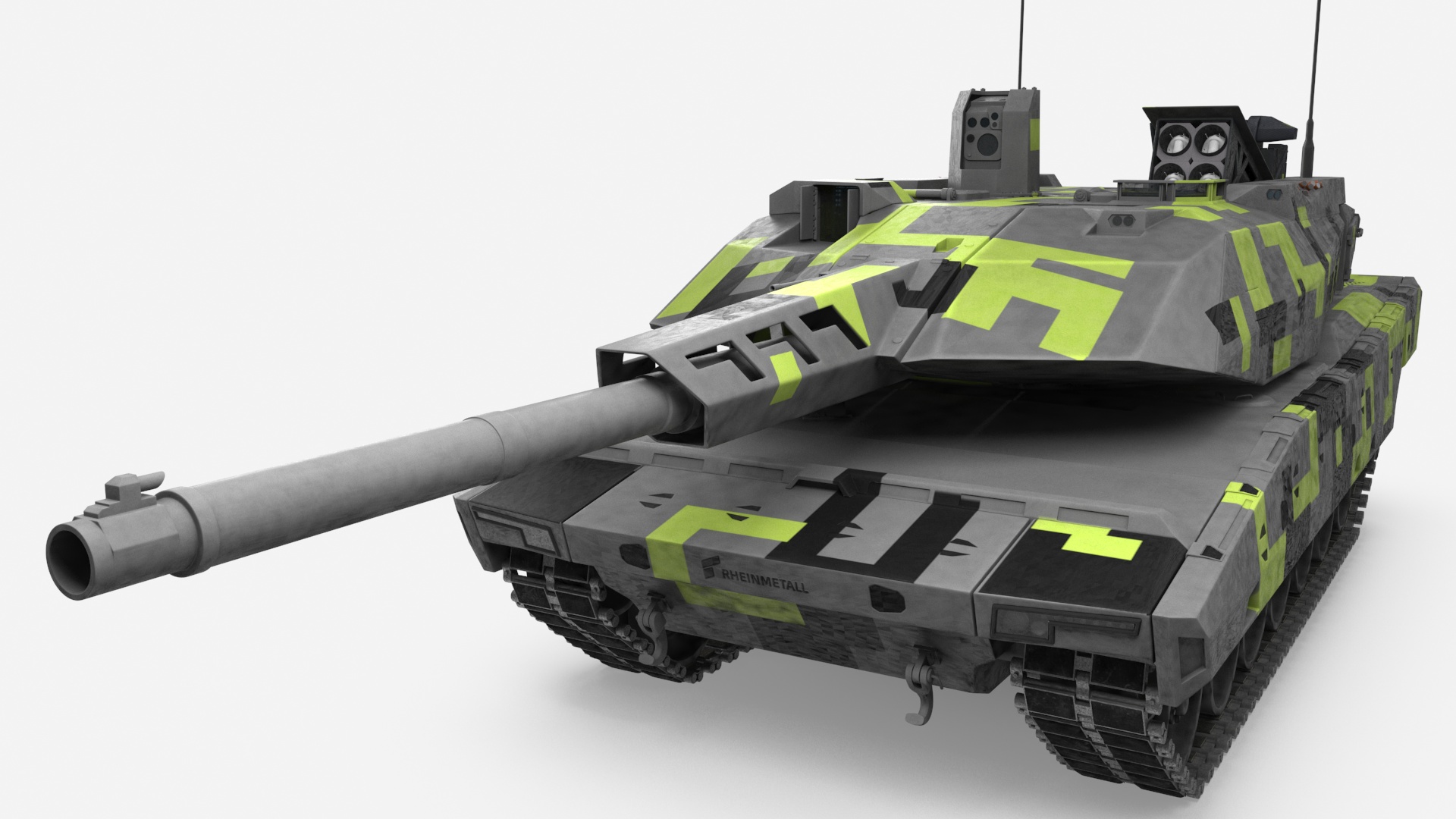 3D Rheinmetall Panther KF51 Main Battle Tank