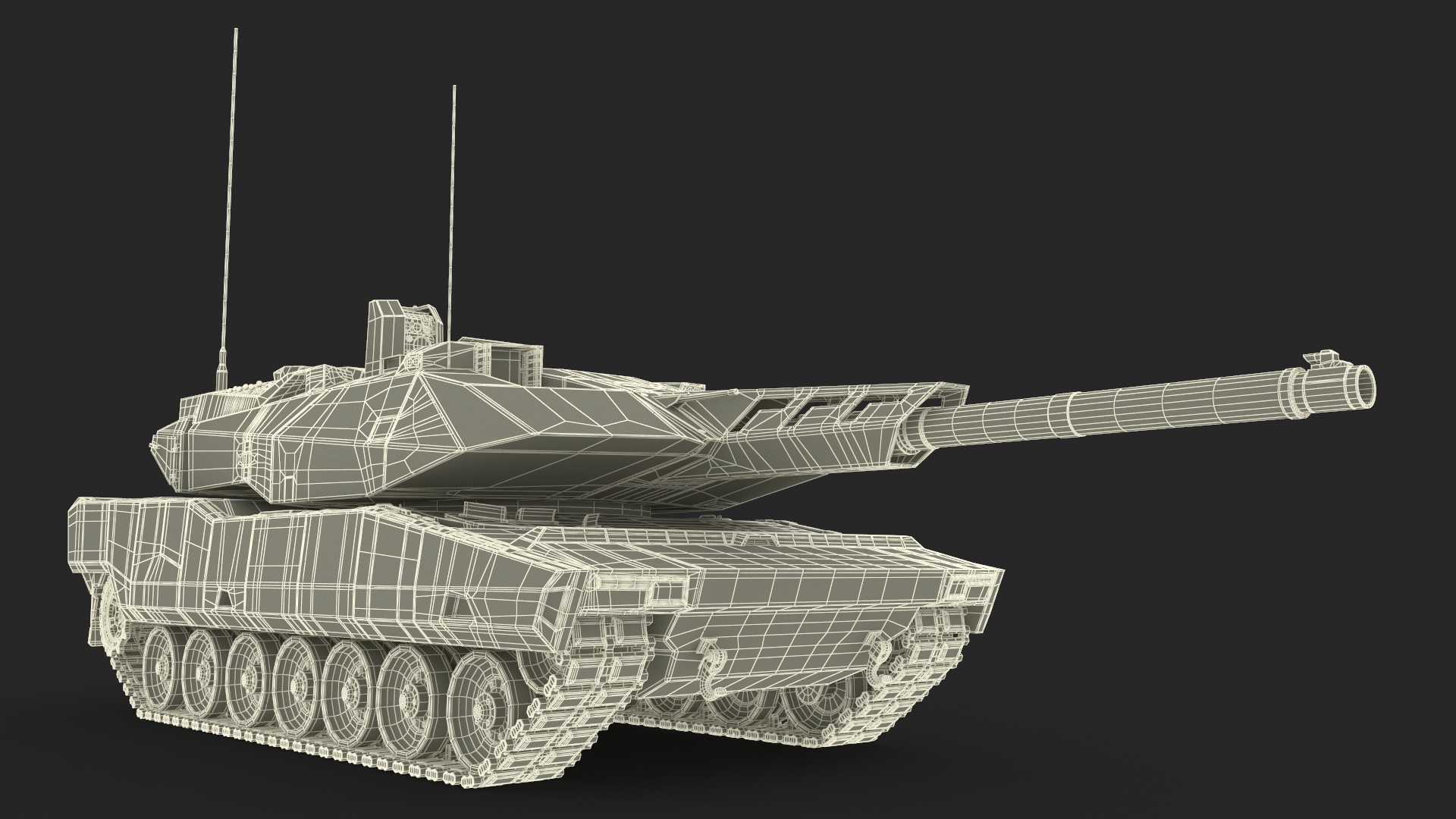 3D Rheinmetall Panther KF51 Main Battle Tank