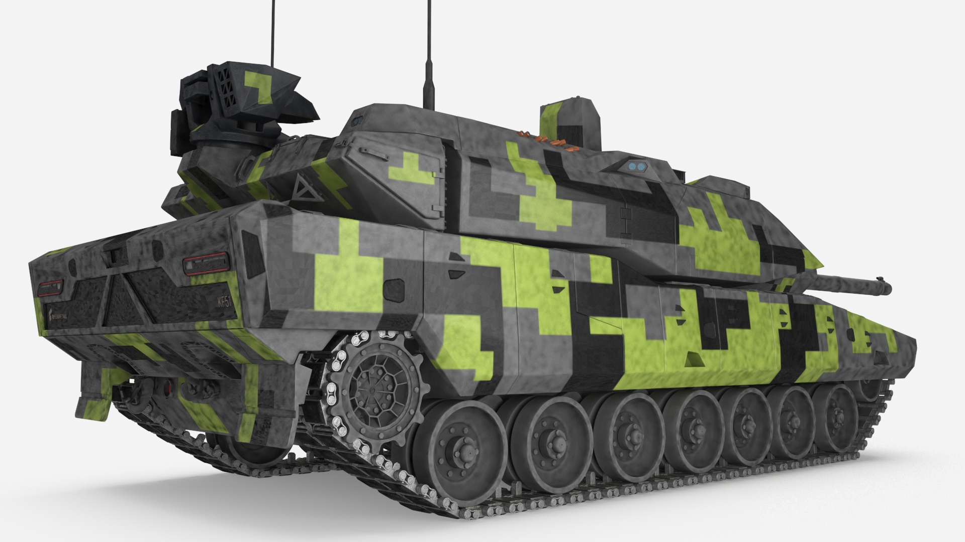 3D Rheinmetall Panther KF51 Main Battle Tank