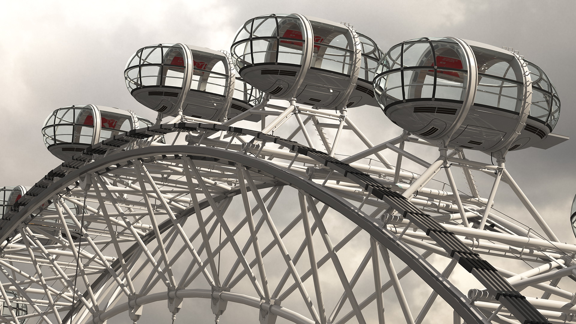 London Eye Millennium Wheel 3D