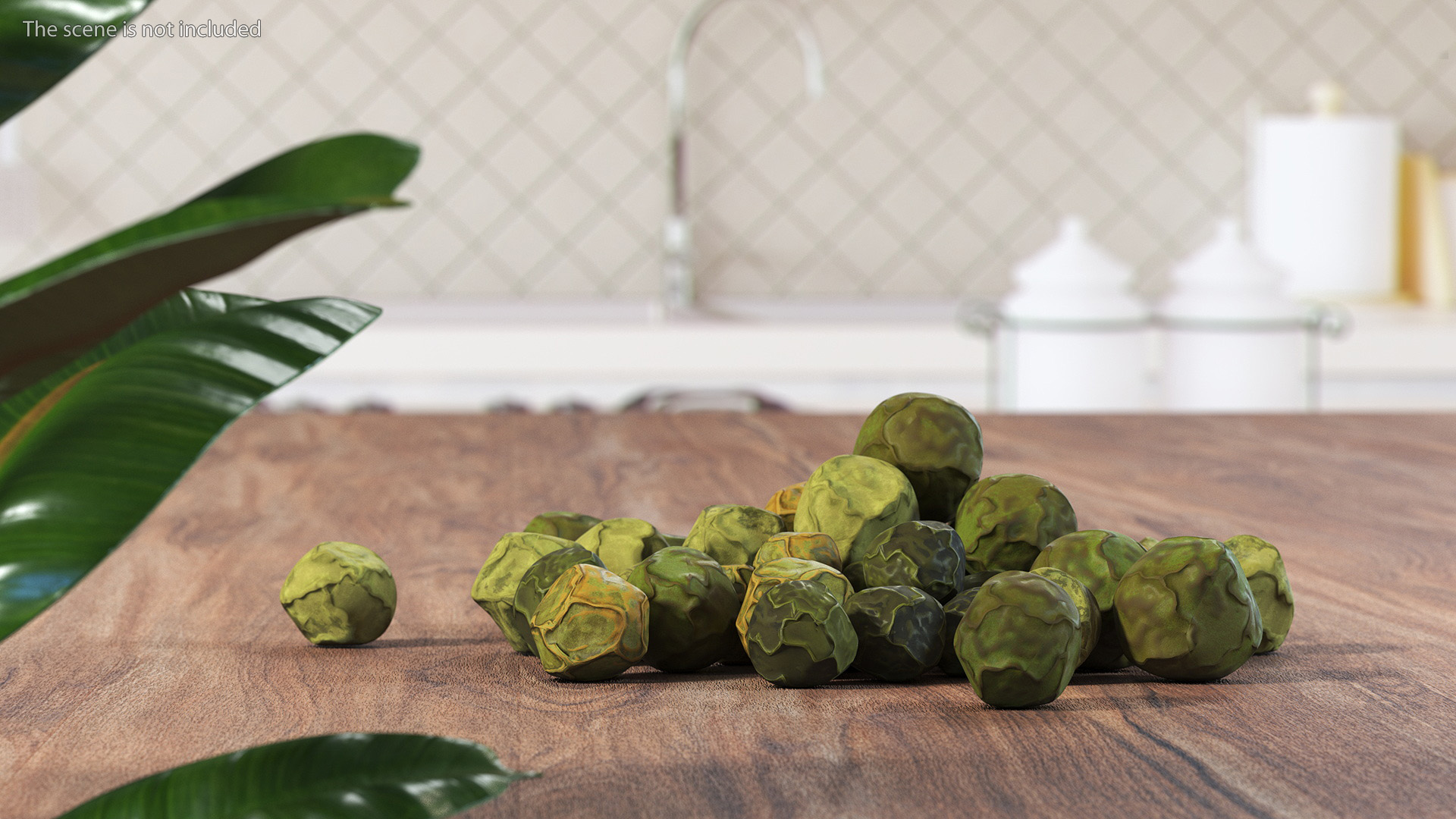 3D Dried Green Peppercorns model