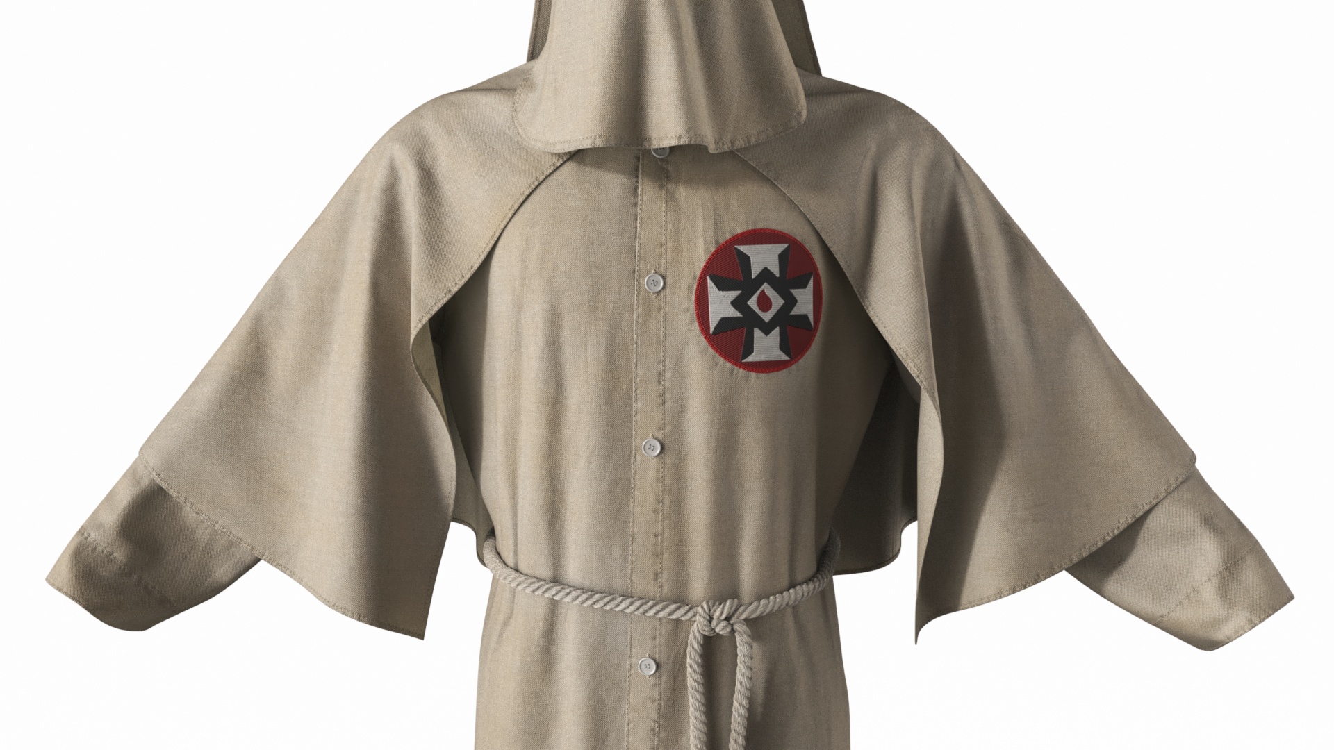 3D Old Ku Klux Klan Outfit model