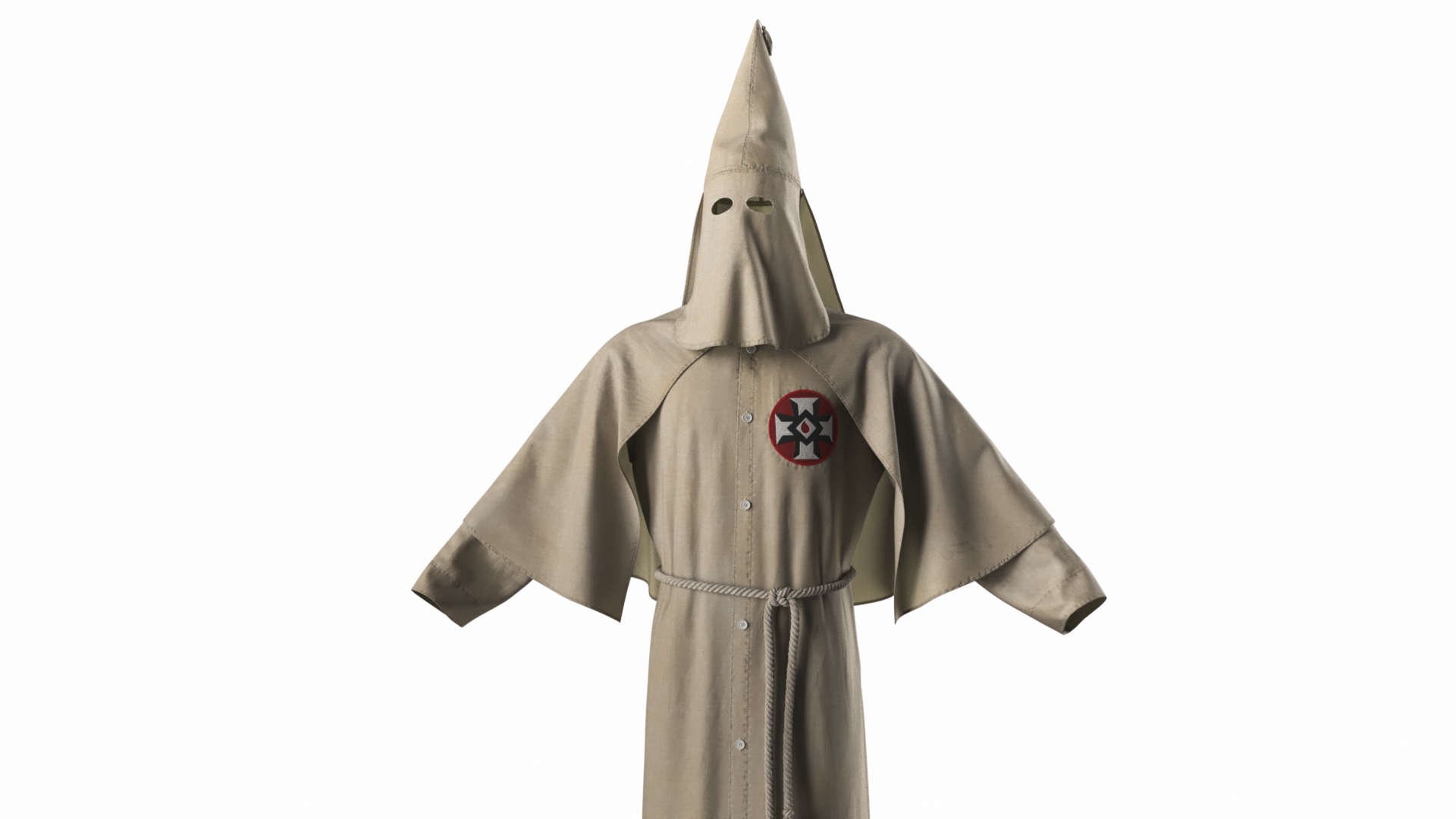 3D Old Ku Klux Klan Outfit model