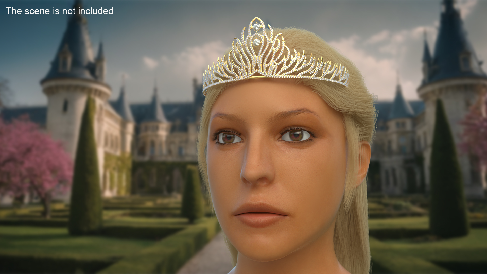 3D Golden Diadem model