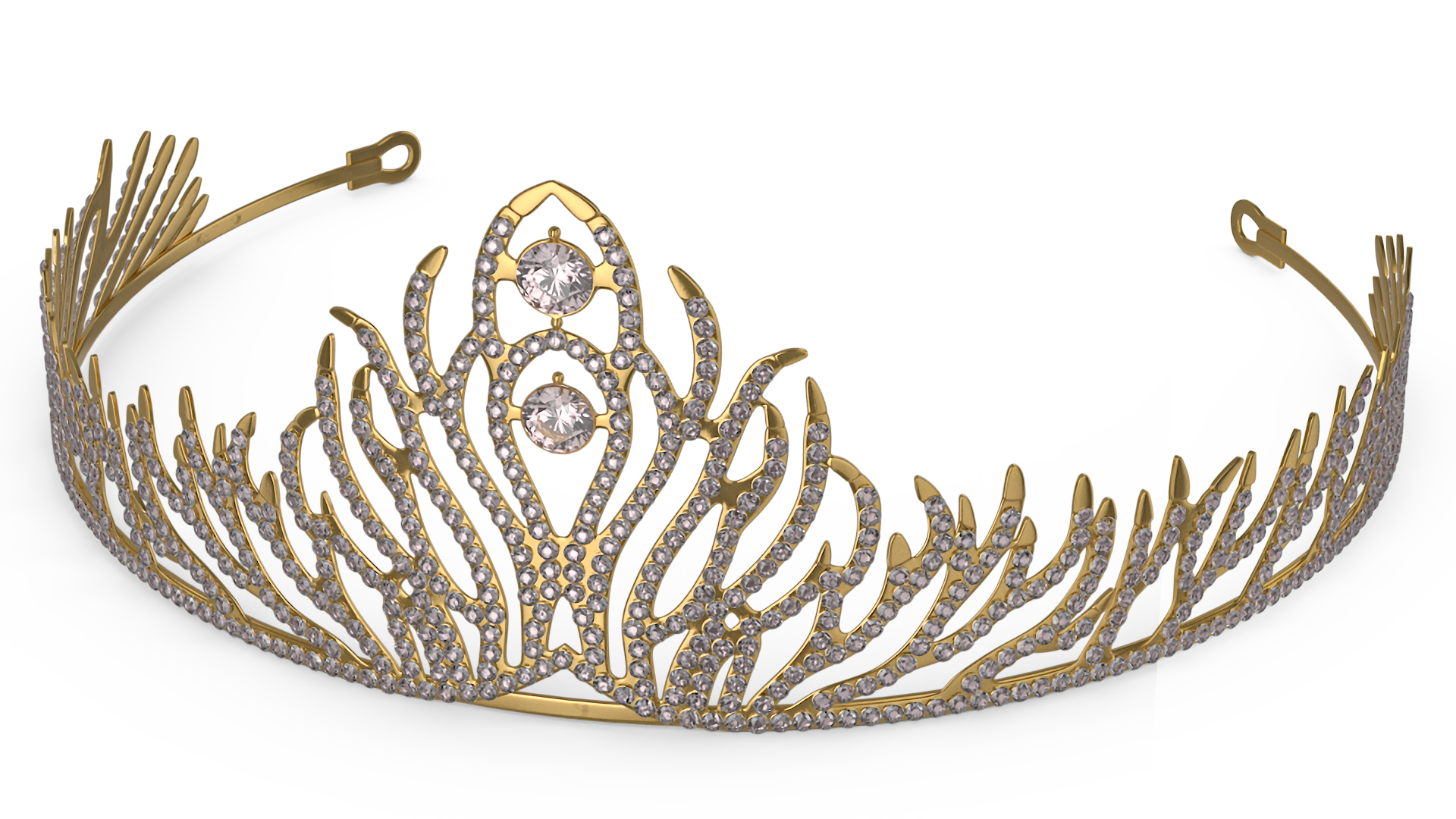 3D Golden Diadem model