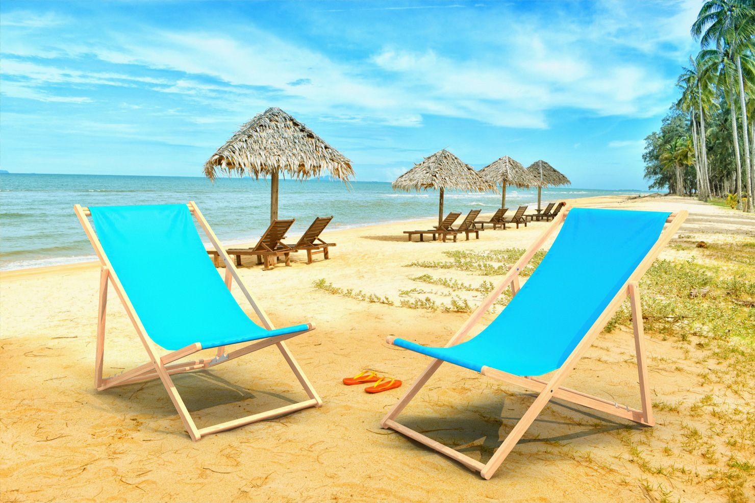 3D model Sling or Beach Chair