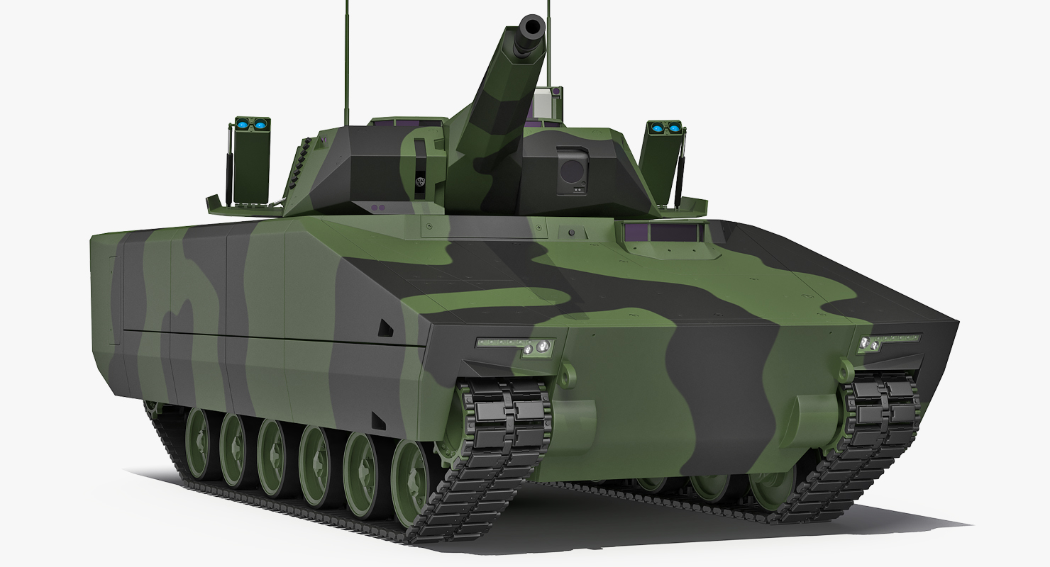 3D Lynx KF41 NextGen IFV Camo Rigged model