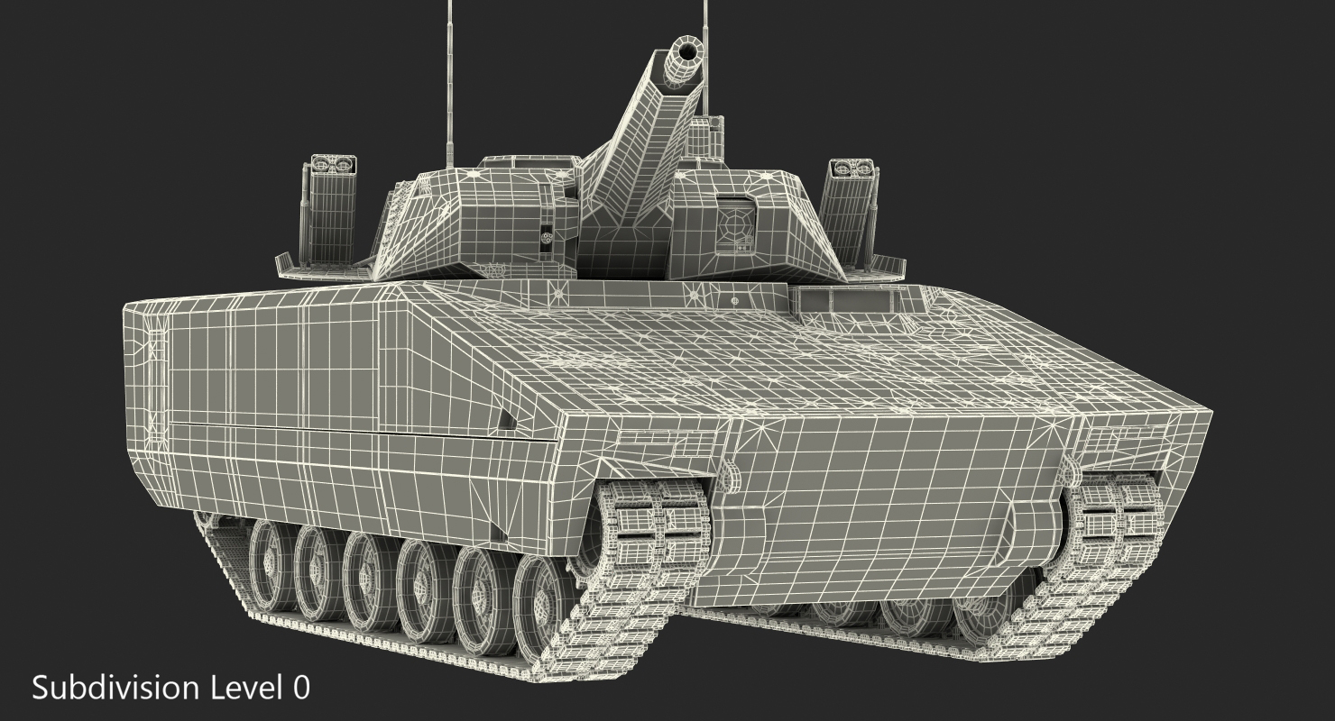 3D Lynx KF41 NextGen IFV Camo Rigged model