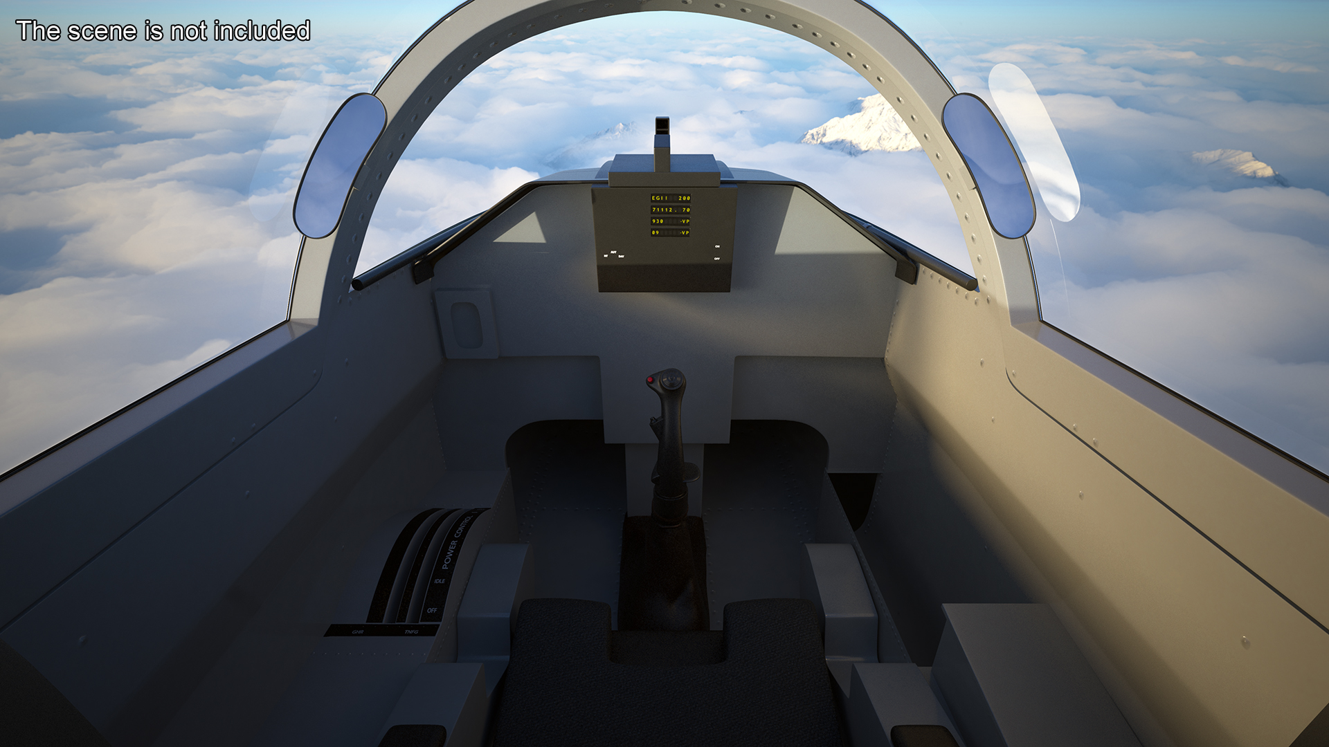 Jet Aircraft T-38 Military Camo Simple Interior 3D