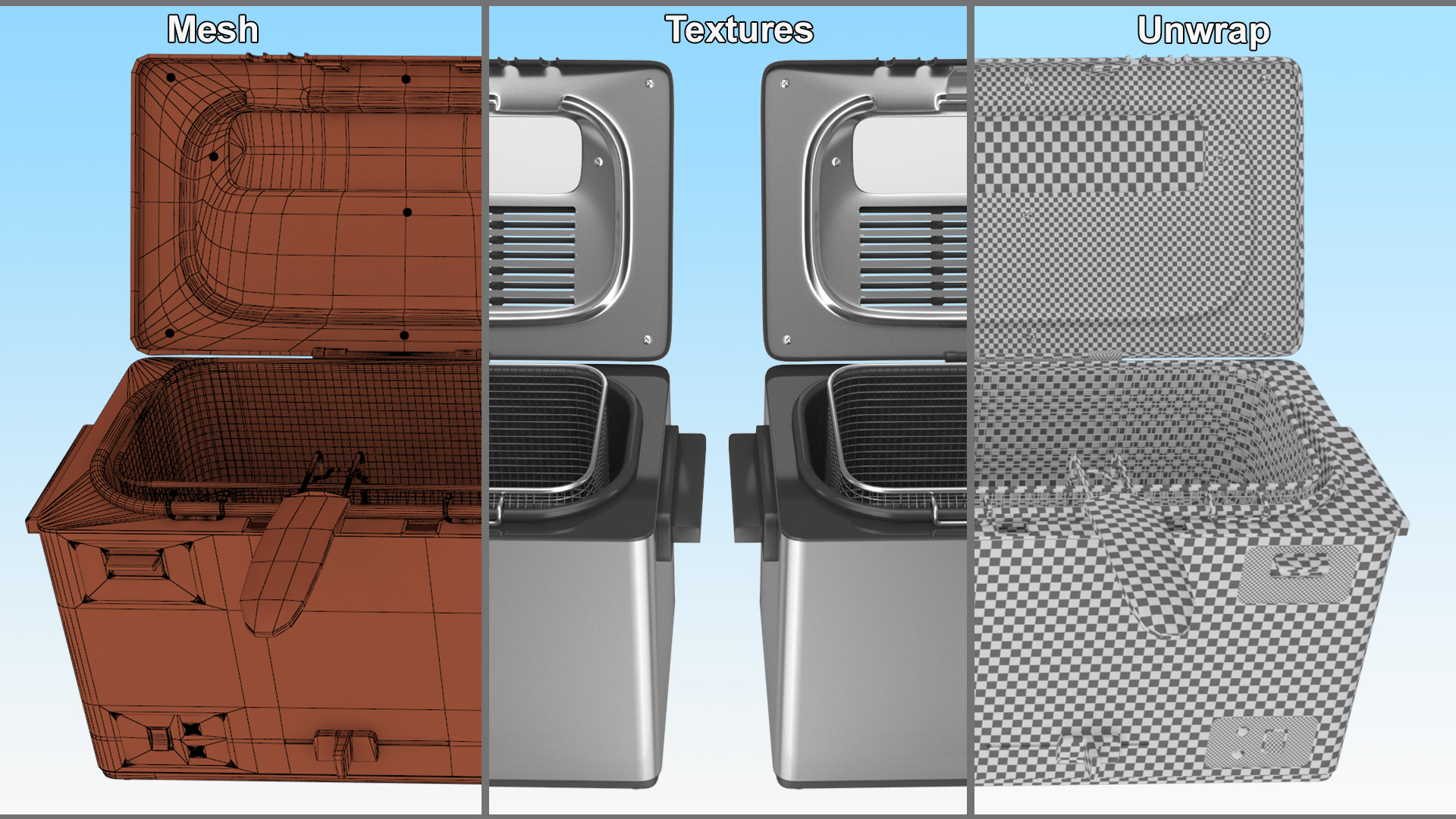 3D Single Tank Electric Fryer