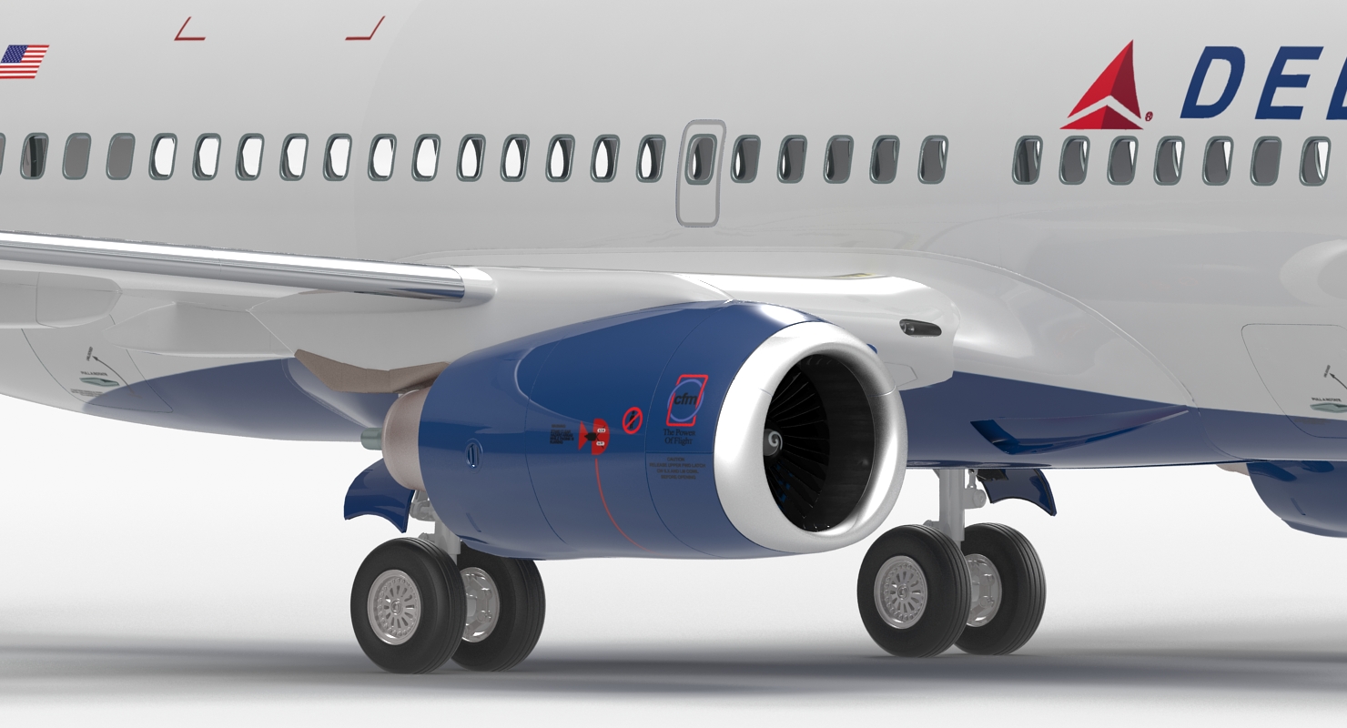 3D model Boeing 737 700 Delta Air Lines