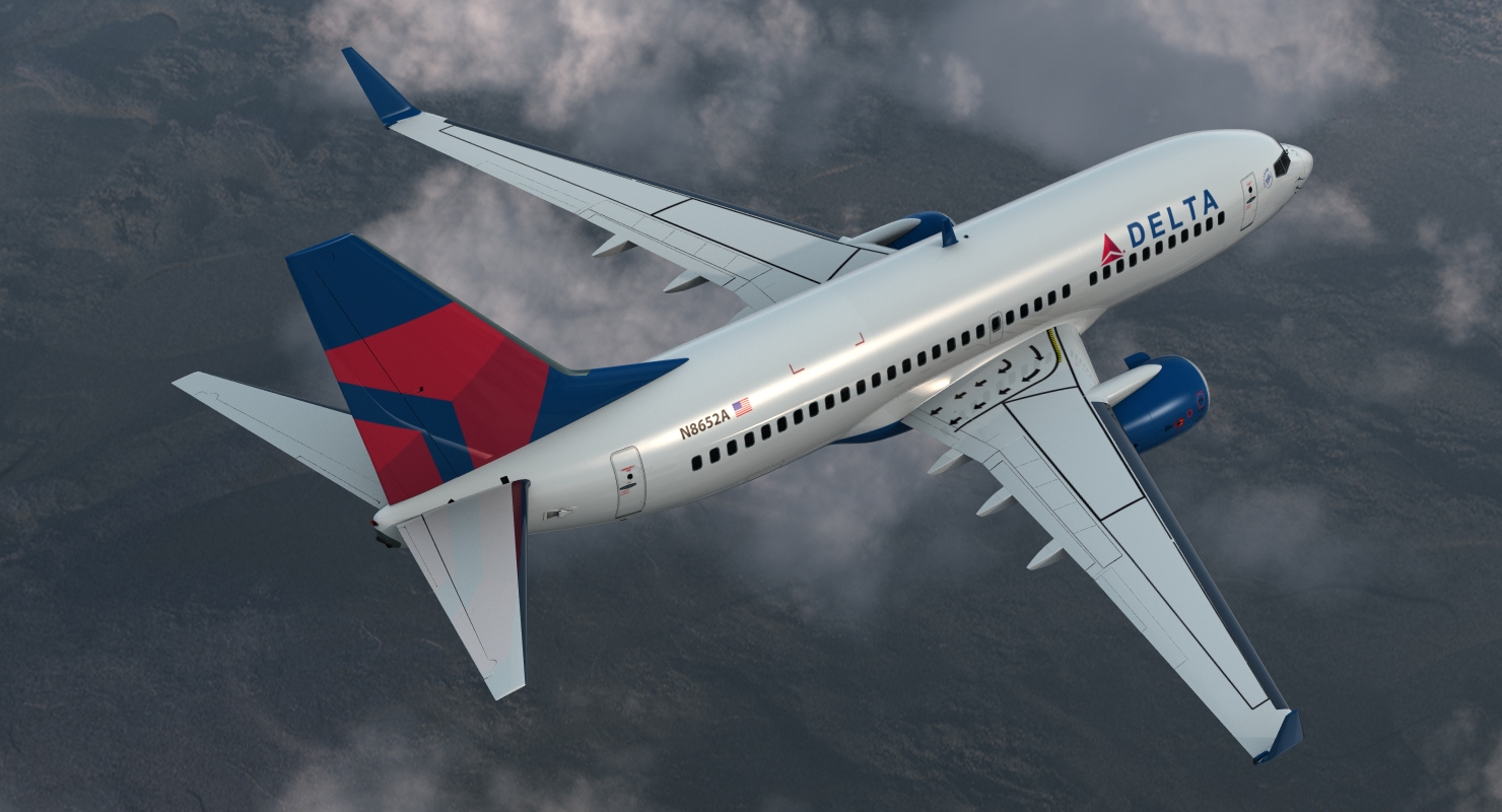 3D model Boeing 737 700 Delta Air Lines