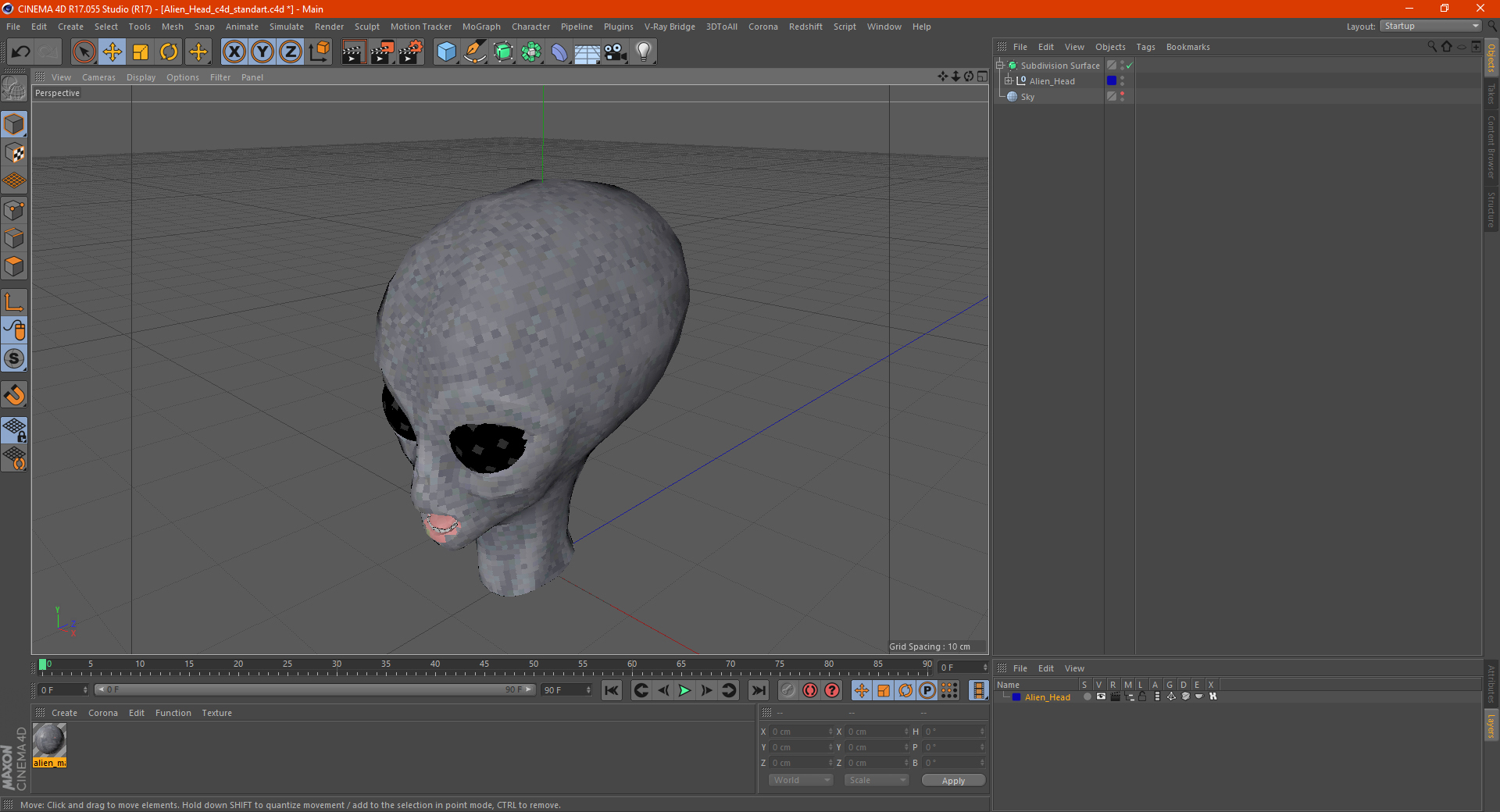 3D model Alien Head