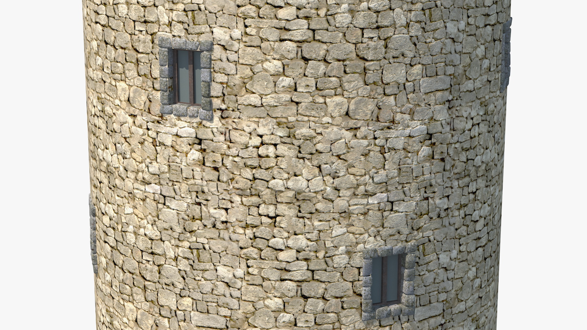 3D model Big Medieval Castle Tower