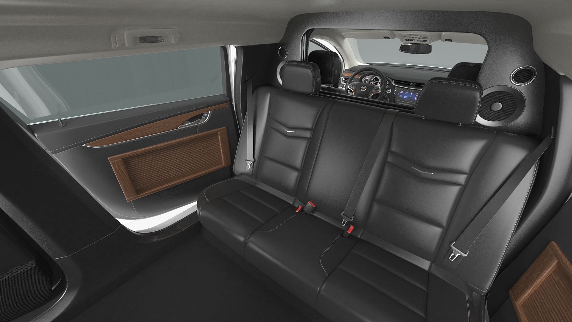 Cadillac Six Door Limousine Rigged 3D model