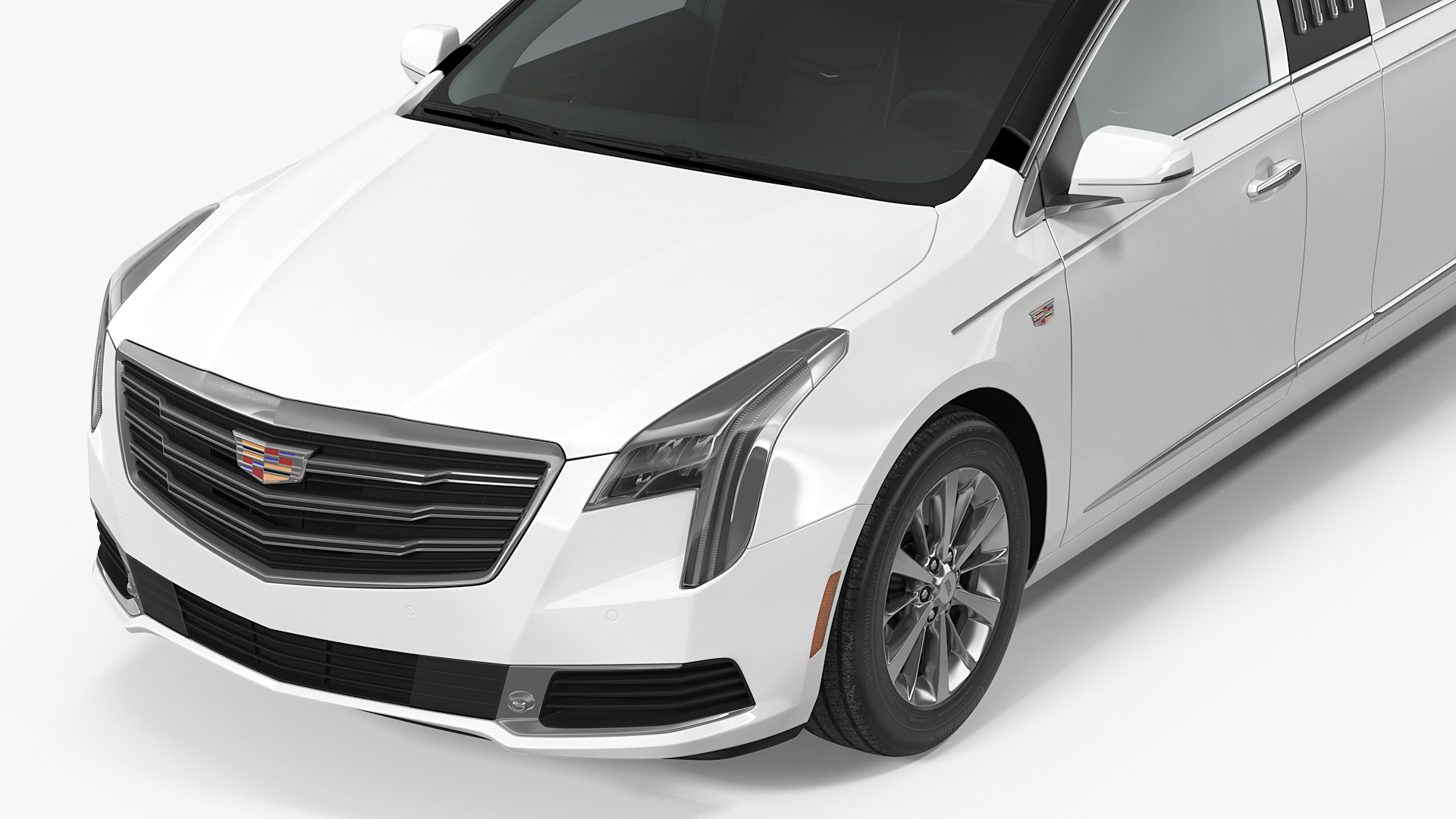 Cadillac Six Door Limousine Rigged 3D model