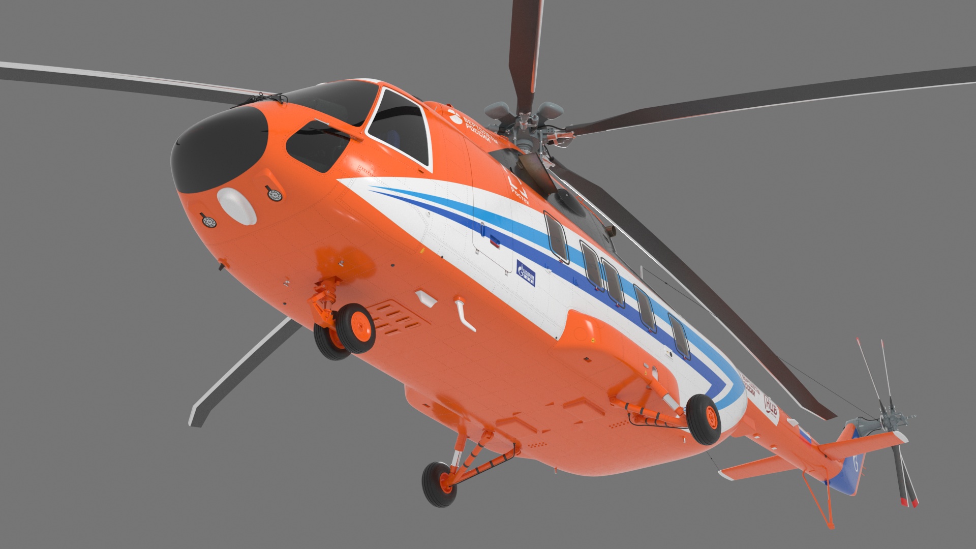 Russian Cargo Helicopter Gazprom MI-171 A3 3D