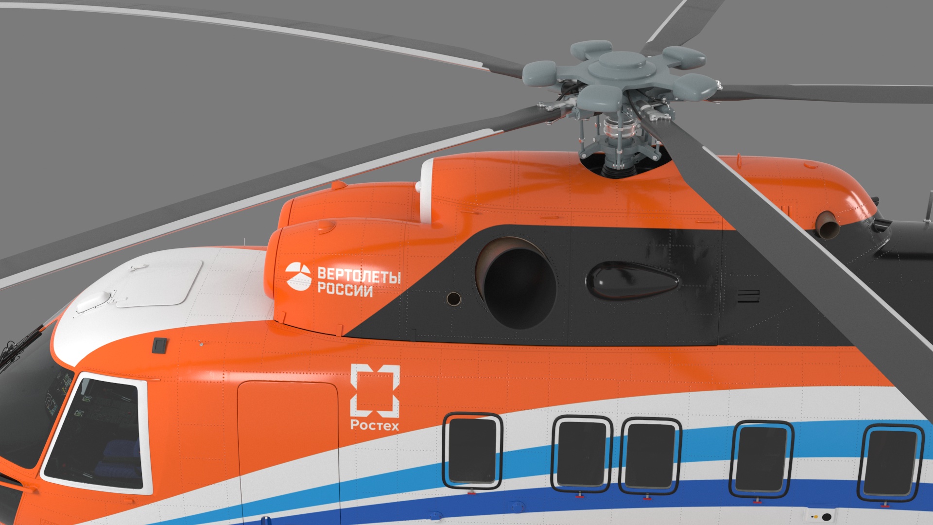 Russian Cargo Helicopter Gazprom MI-171 A3 3D