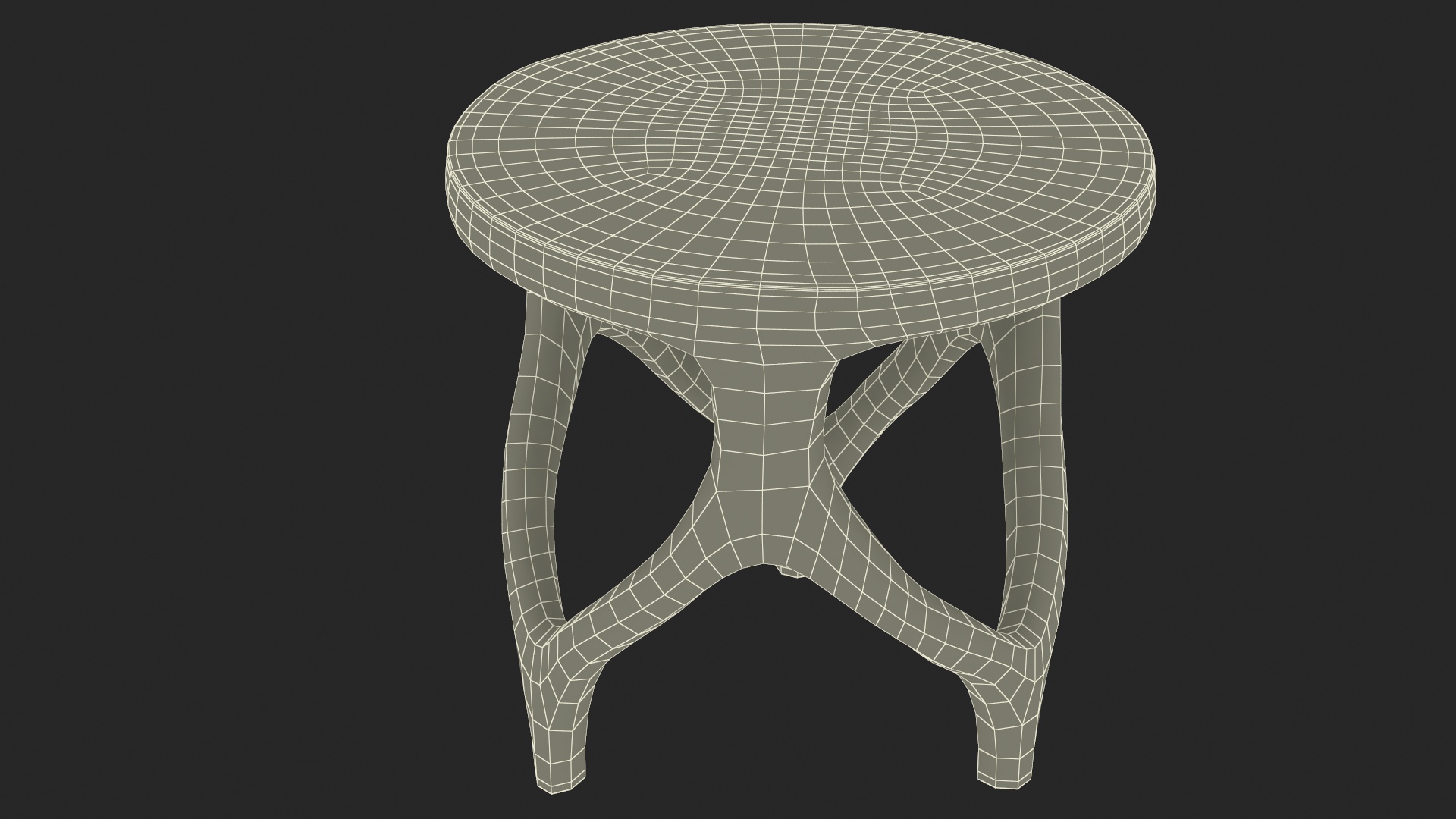 Modern Chair Walnut Wood 3D model