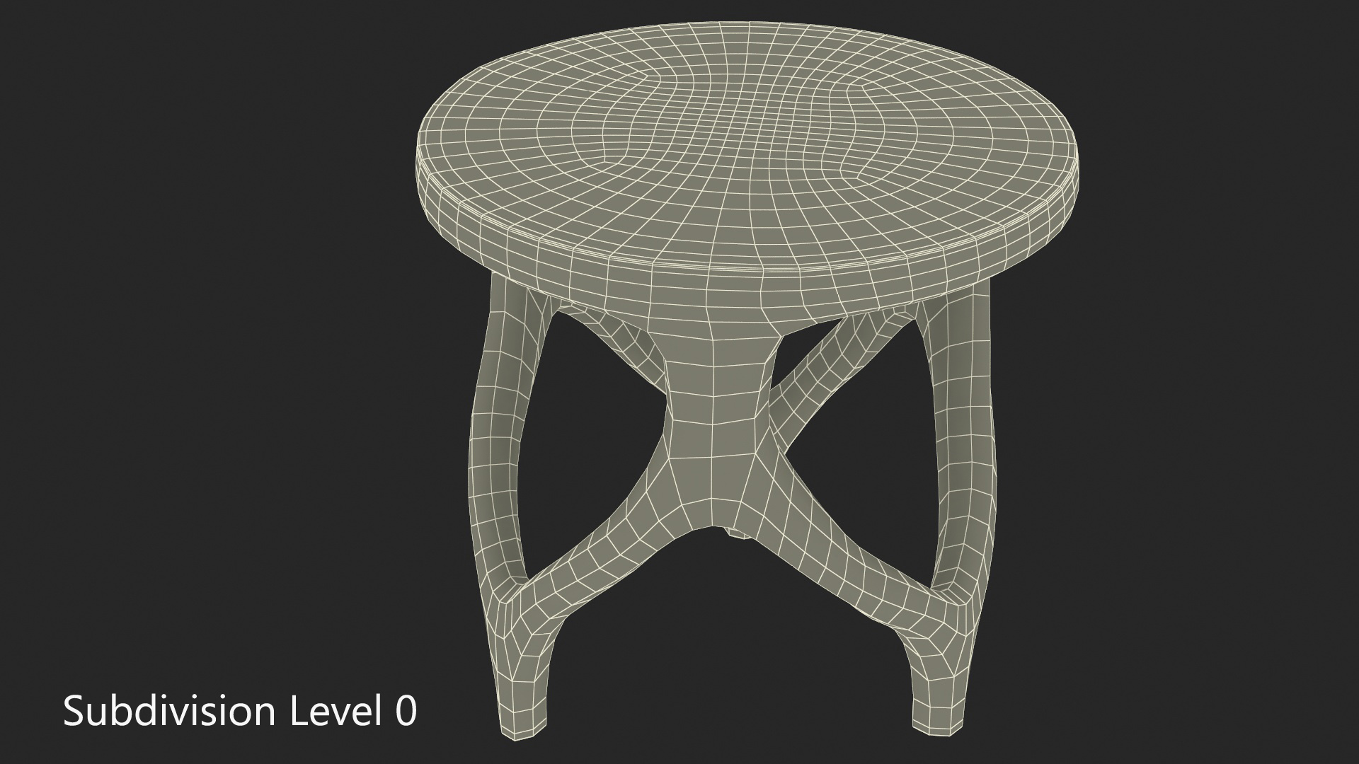 Modern Chair Walnut Wood 3D model