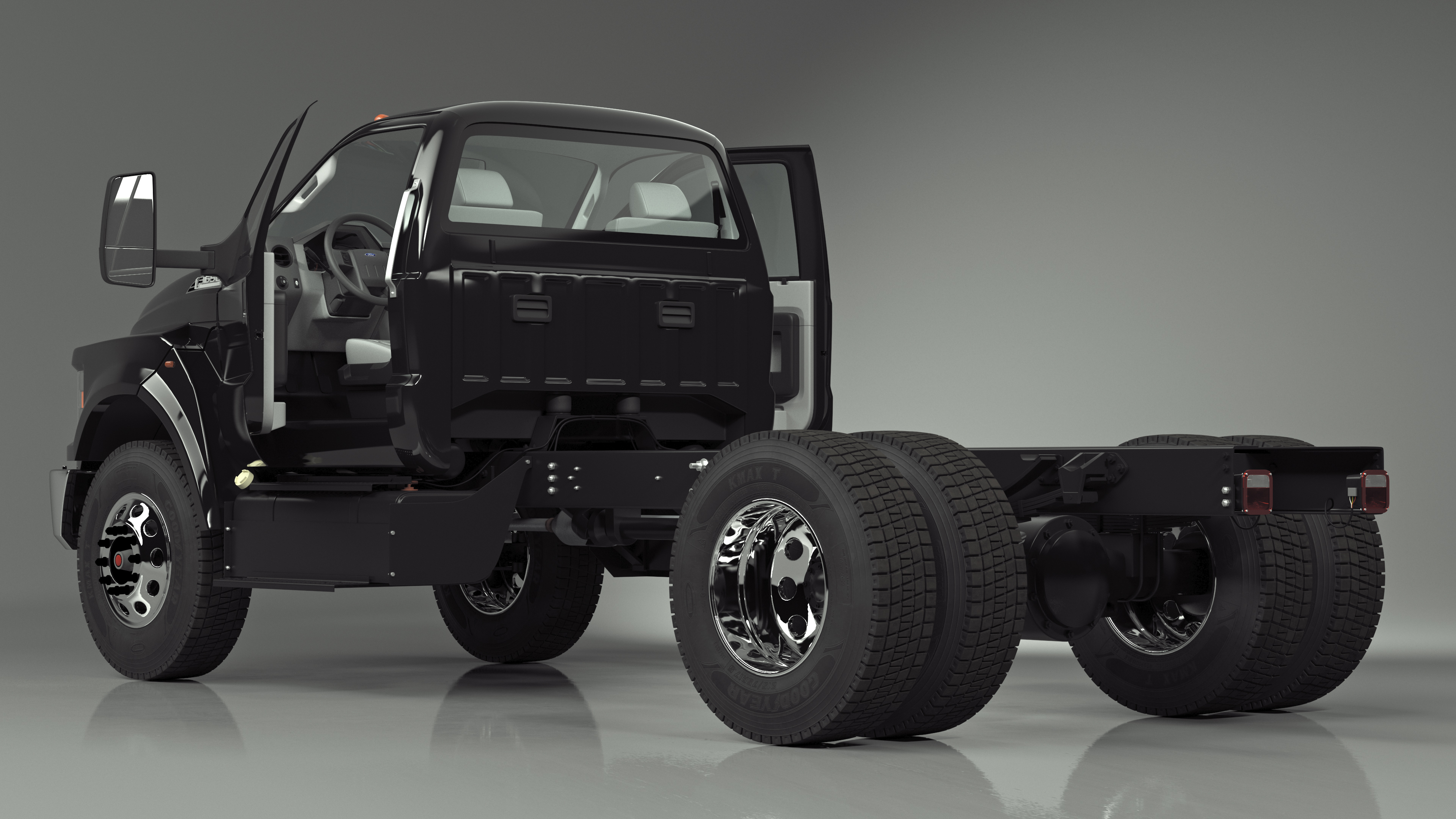 2019 F650 Supertruck Pickup Rigged 3D model