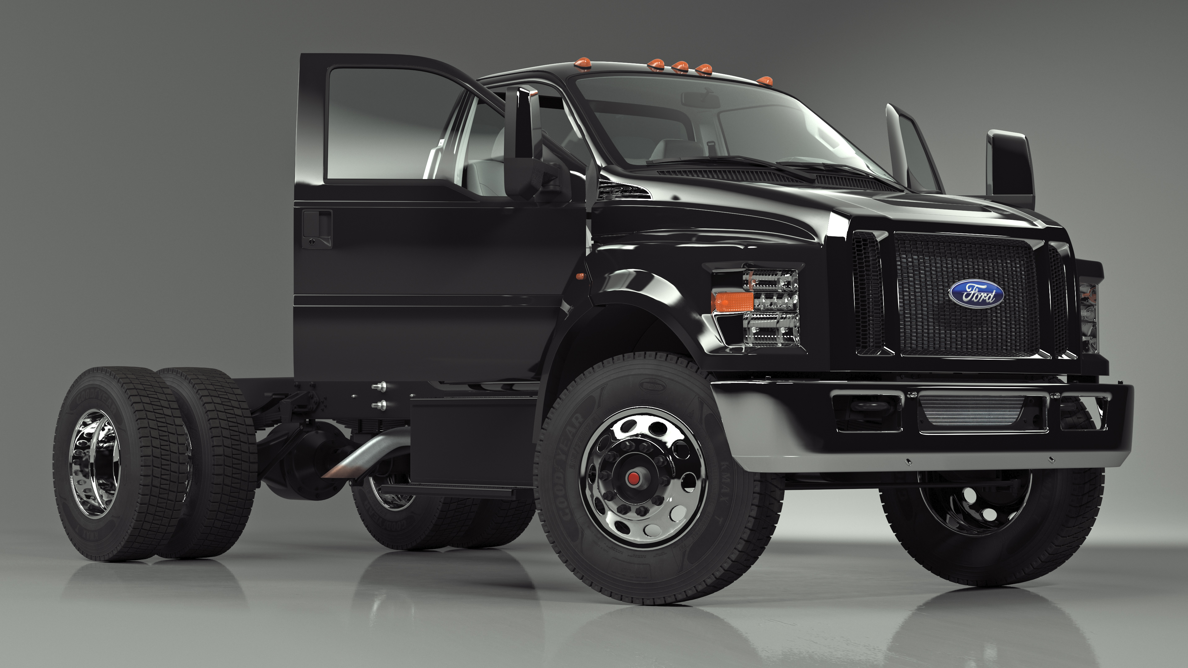 2019 F650 Supertruck Pickup Rigged 3D model