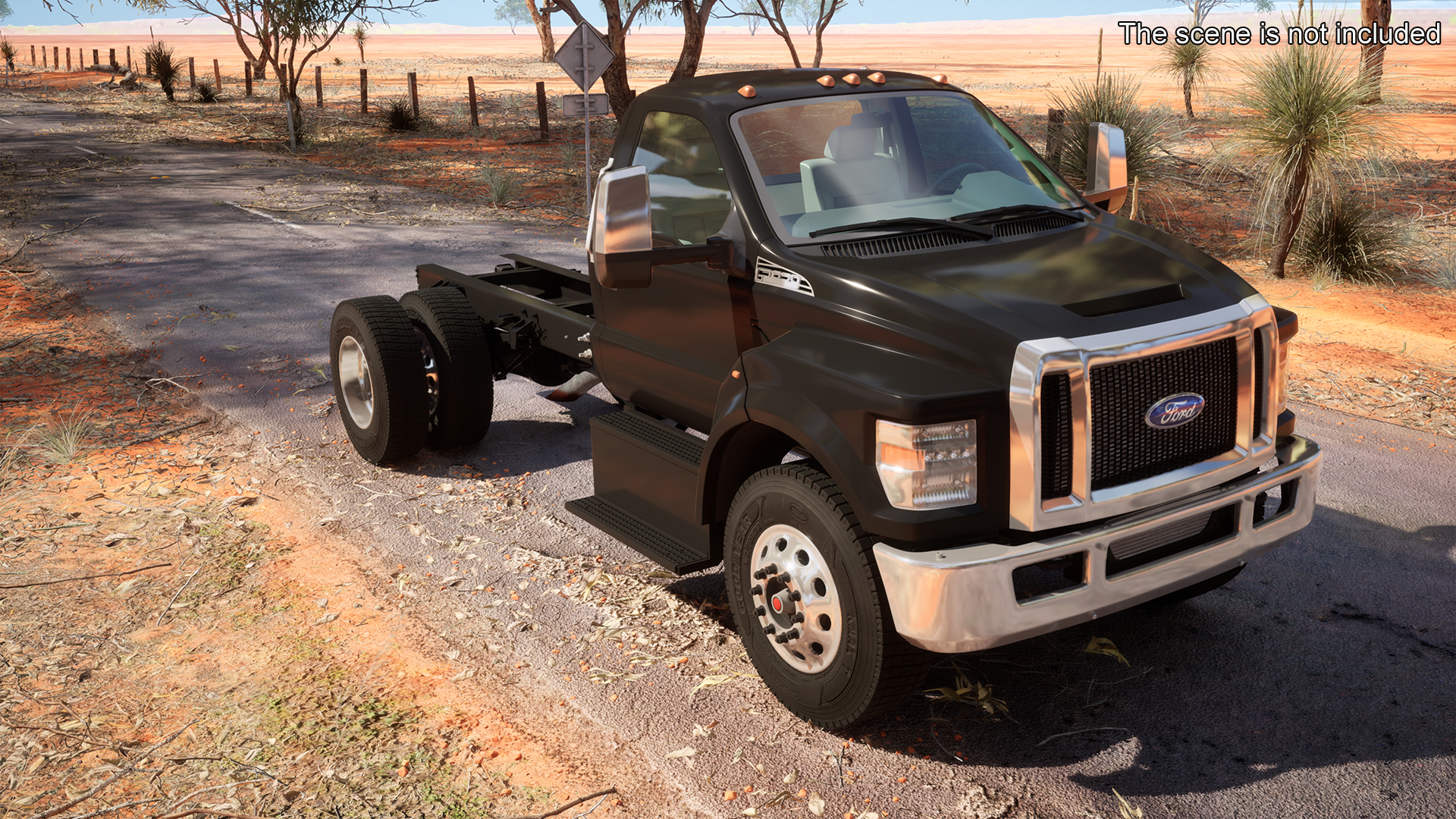 2019 F650 Supertruck Pickup Rigged 3D model