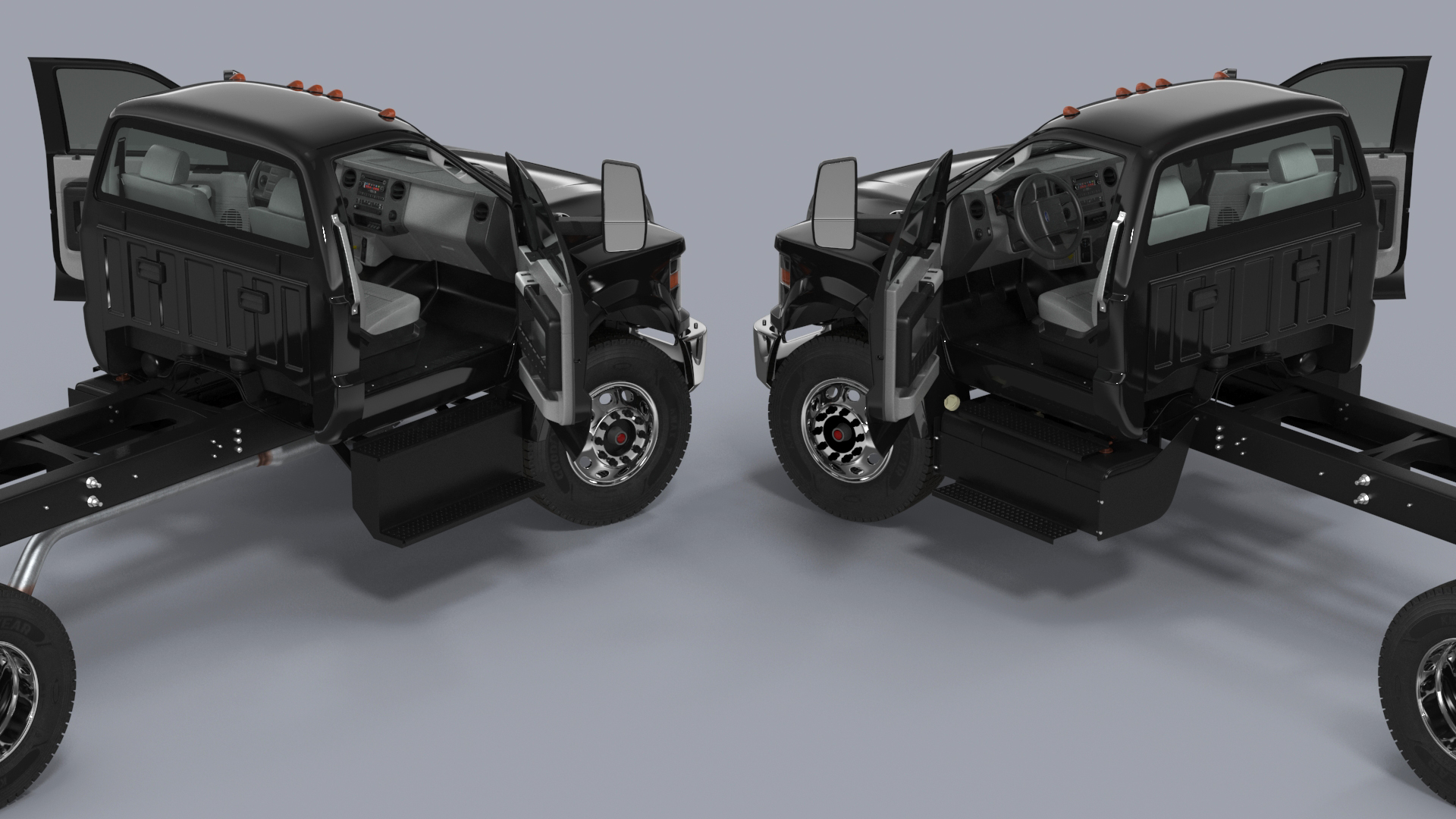 2019 F650 Supertruck Pickup Rigged 3D model